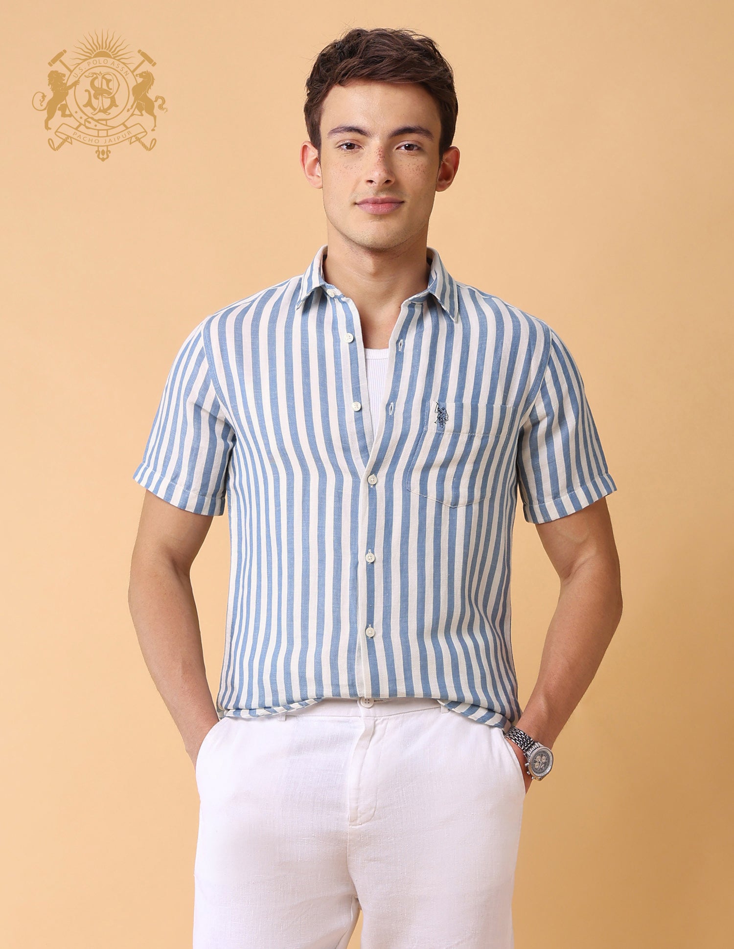 Vertical Striped Regular Fit Shirt