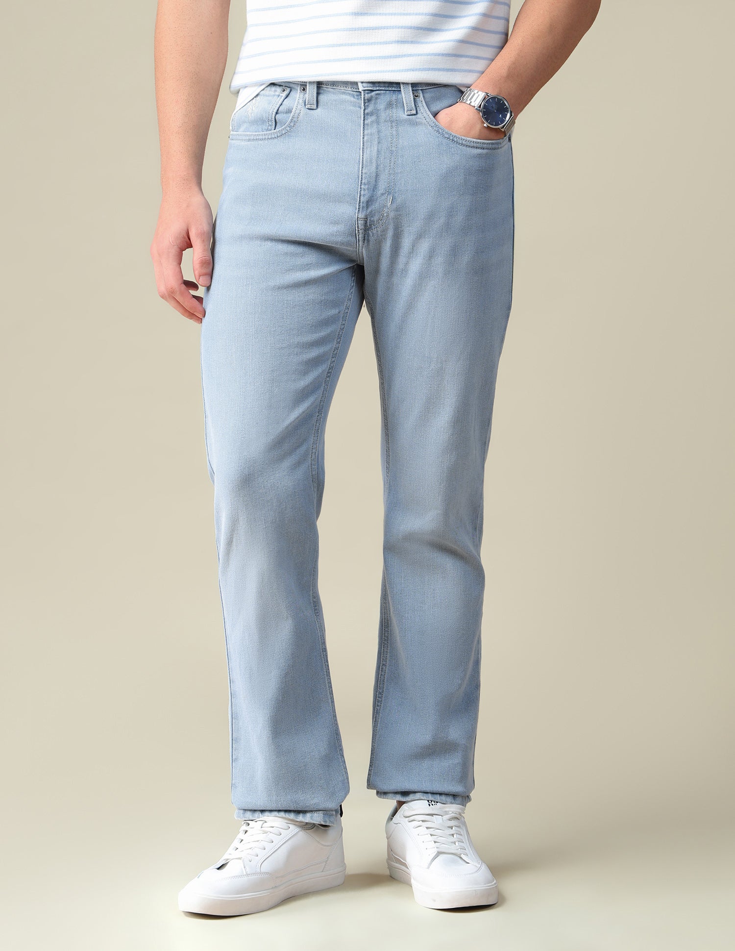 Connor Bootcut Fit Blue Jeans Light Blue - U.S. Polo Assn. India | Large