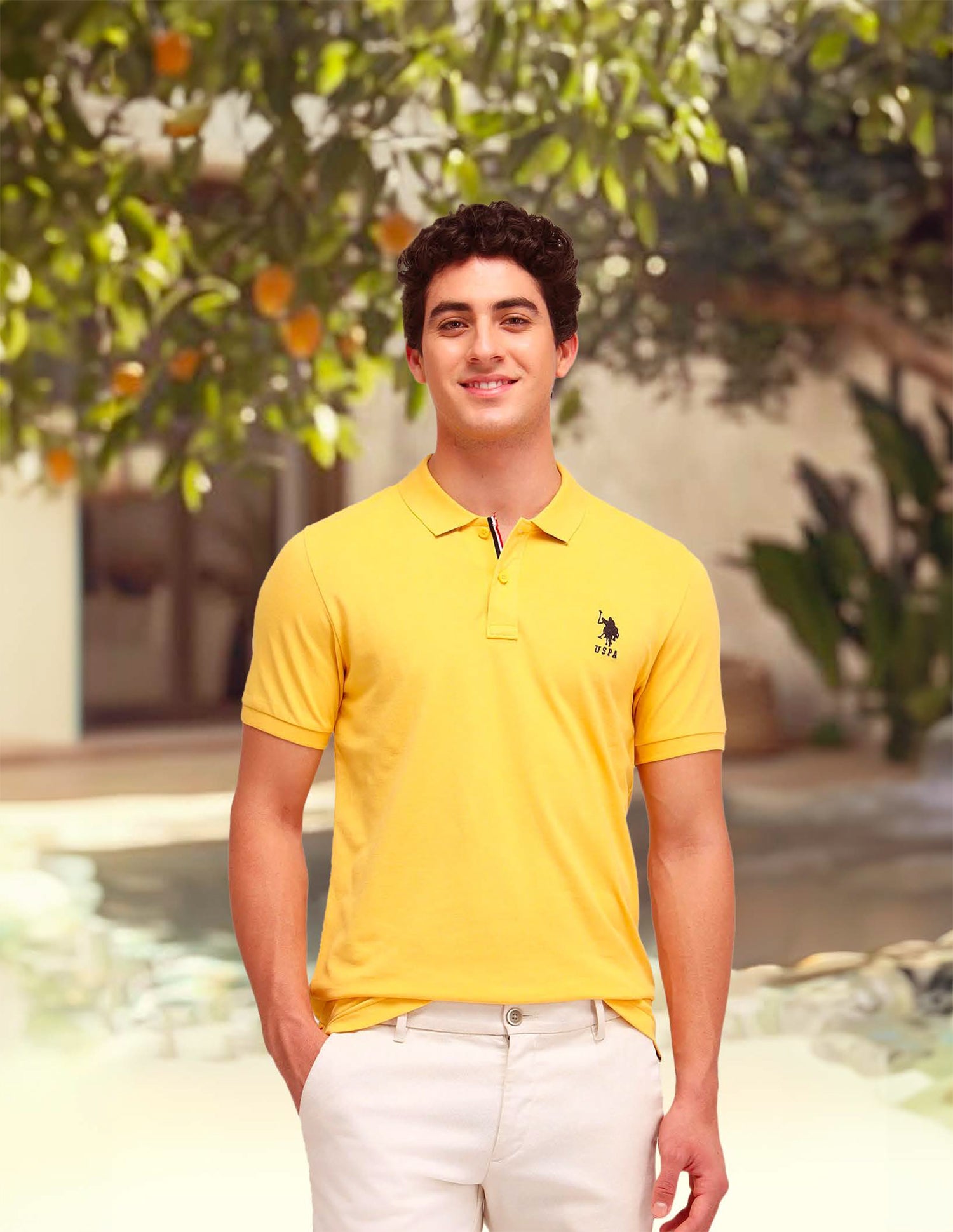 Solid Slim Fit Polo Shirt