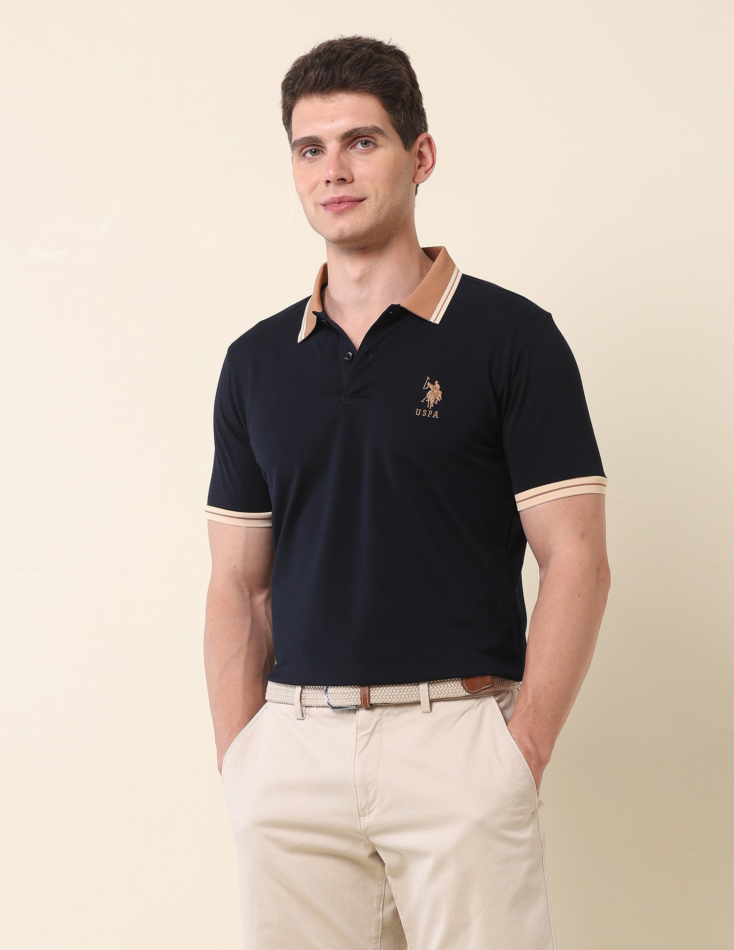 Slim Fit Classic Polo Shirt Navy - U.S. Polo Assn. India | Large
