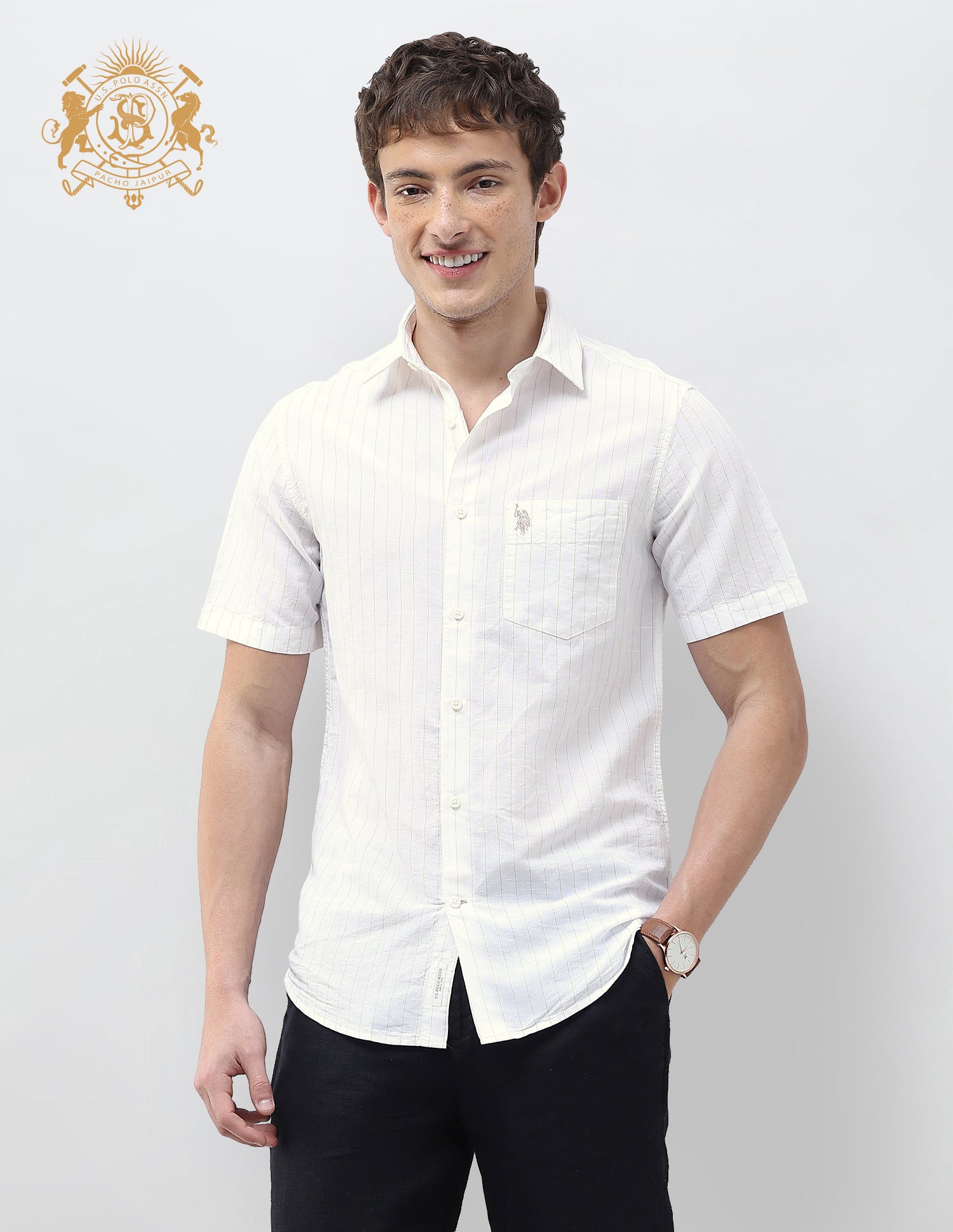 Vertical Striped Regular Fit Shirt