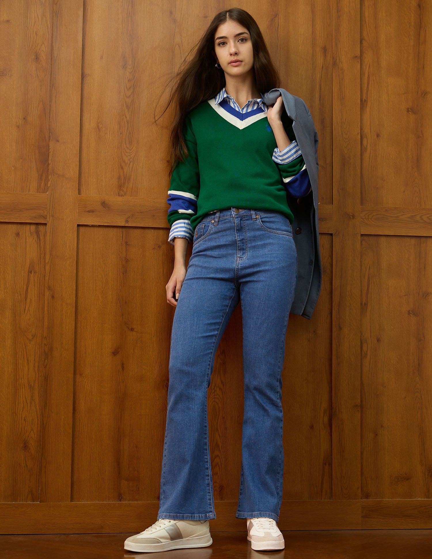 High Rise Skinny Bootcut Fit Jeans