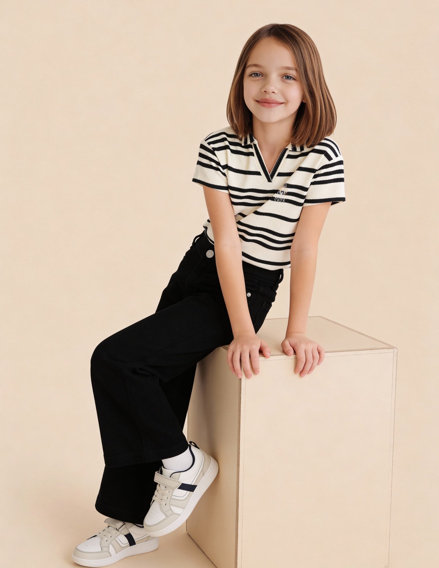 Girls Wide Leg Fit Jeans