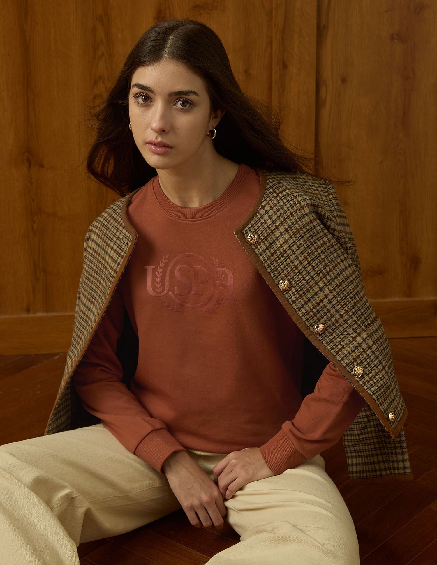 Brand Printed Regular Fit Sweatshirt