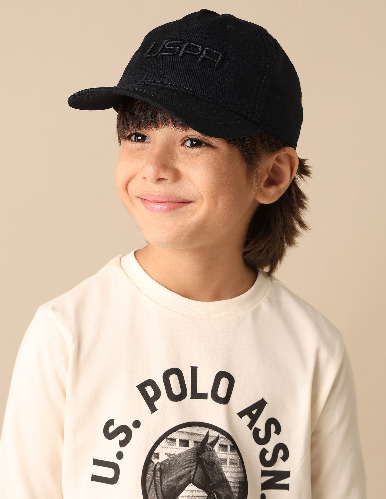 Boys Brand Embroidered Twill Cap