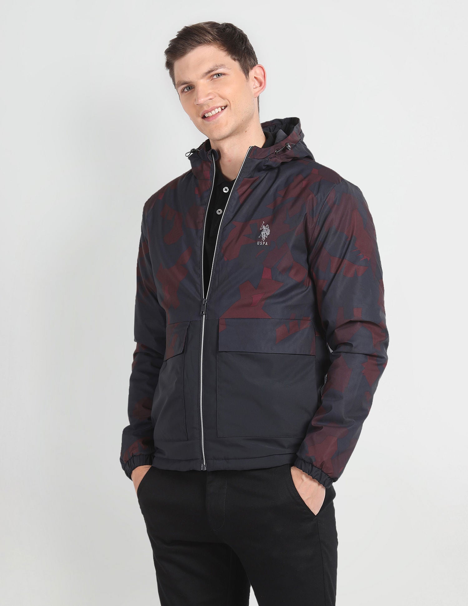 Lightweight Camouflage Hooded Jacket