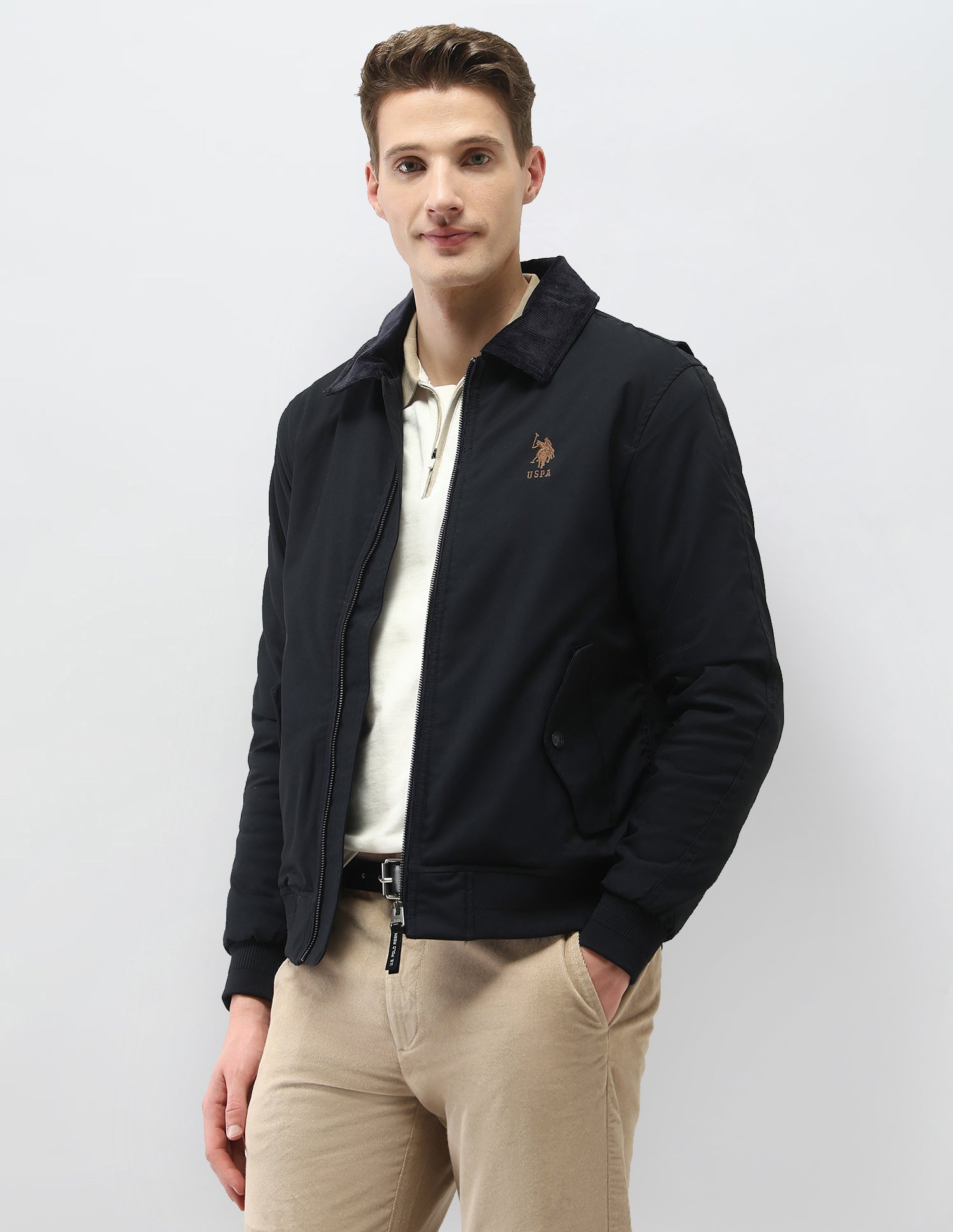 Solid Regular Fit Casual Jacket