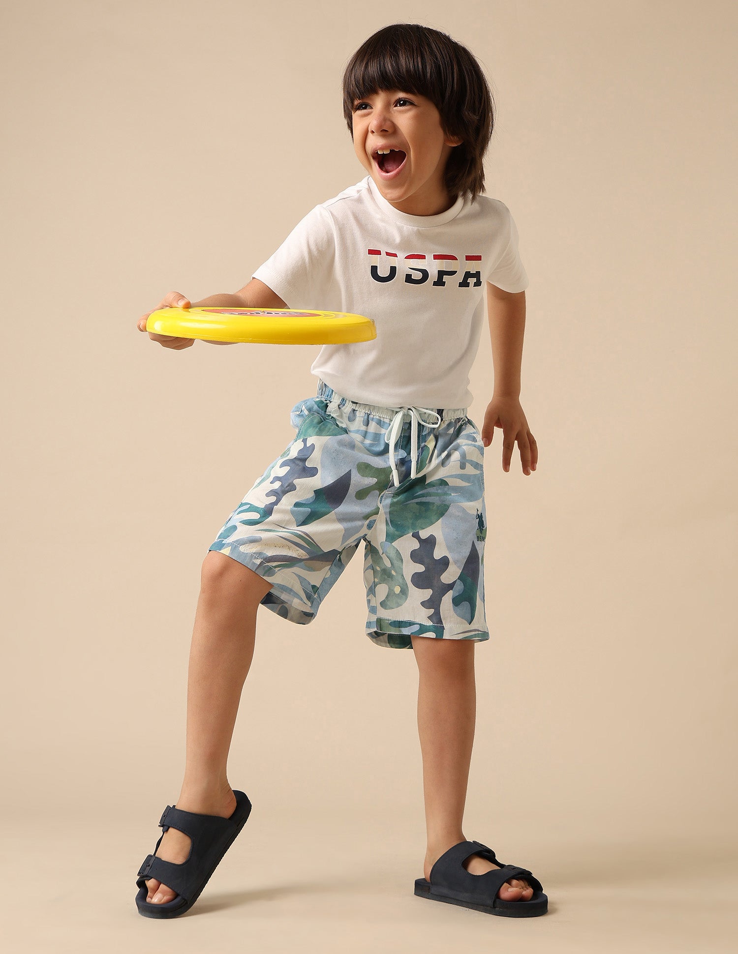 Boys Pure Cotton Tropical Printed Shorts