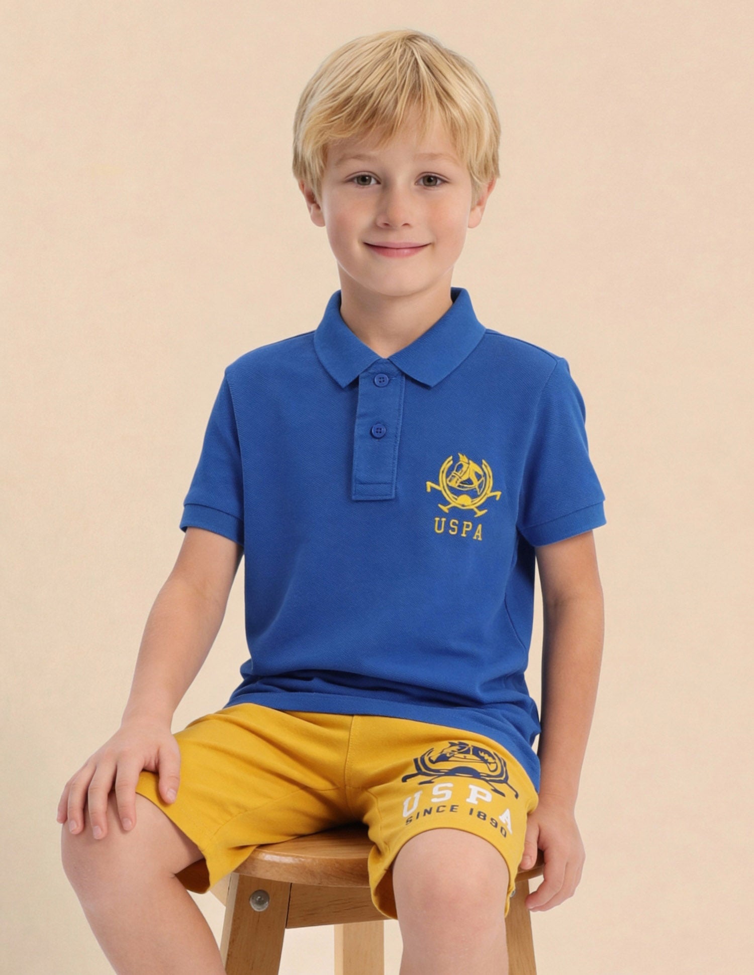 Boys Pure Cotton Polo Shirt