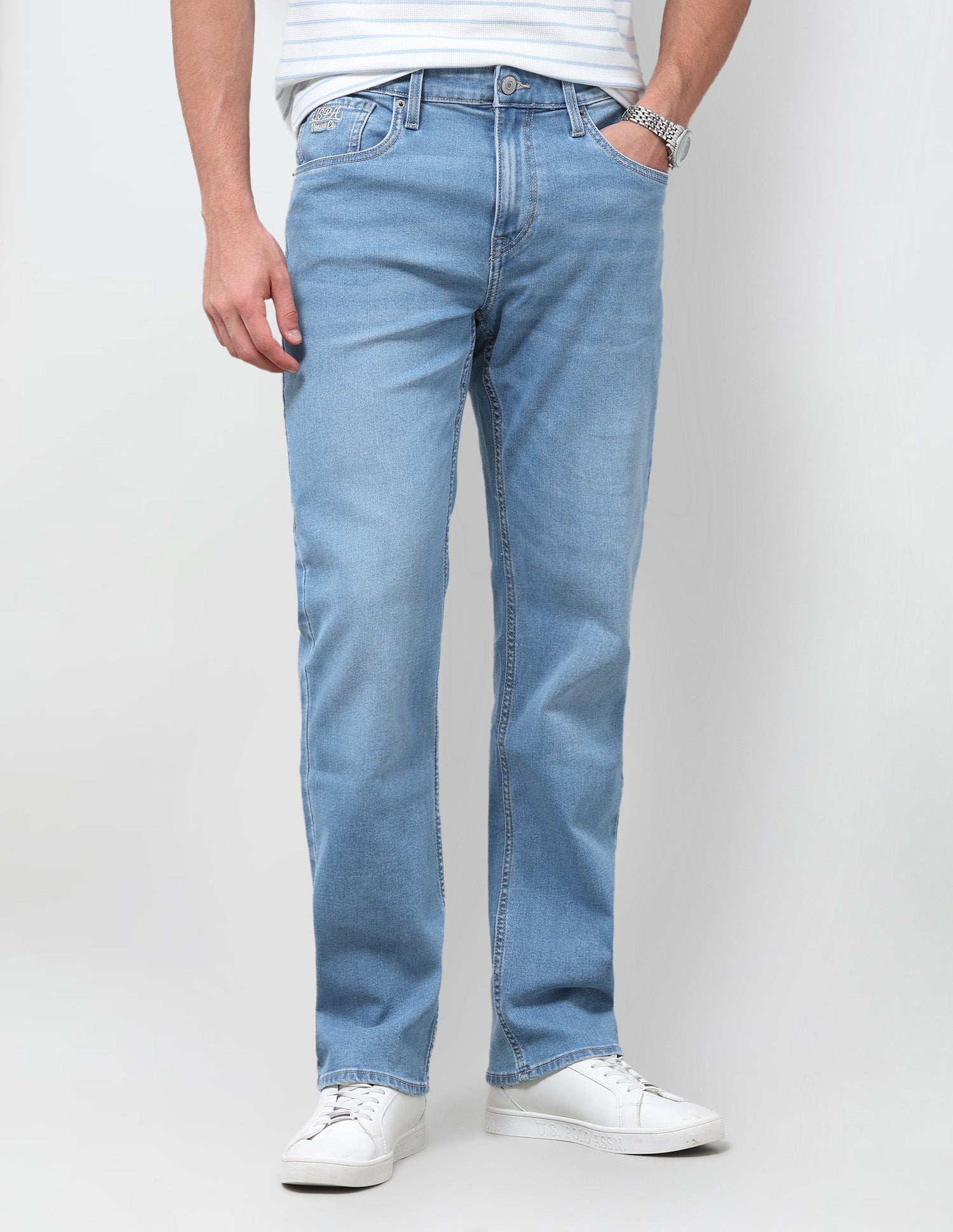 Harold Slim Straight Fit Blue Jeans