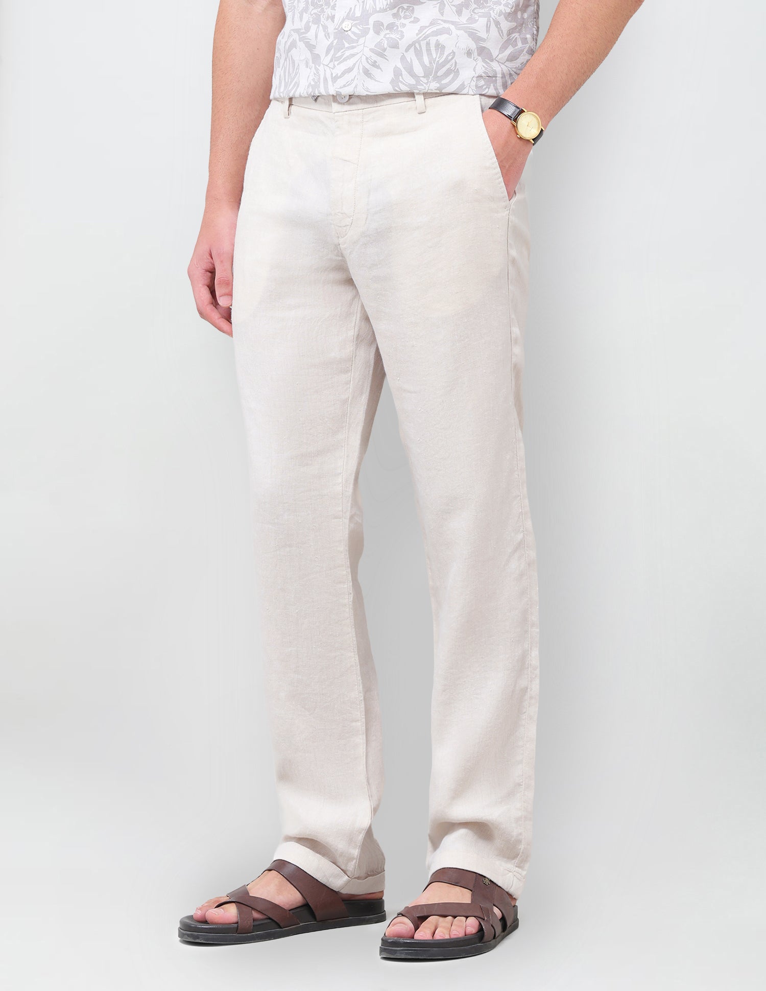 Satin Riley Straight Fit Trousers