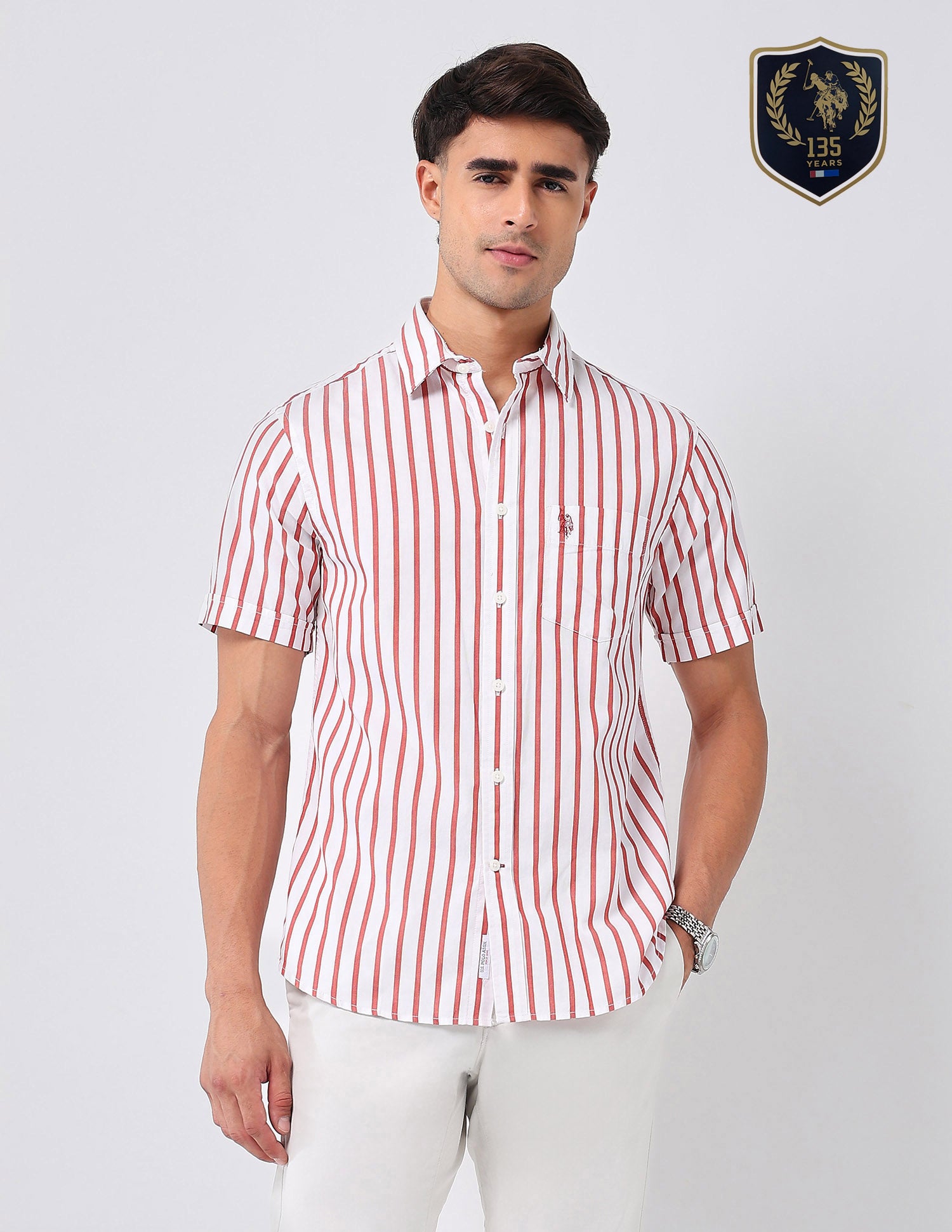 Vertical Striped 135Th Shirt