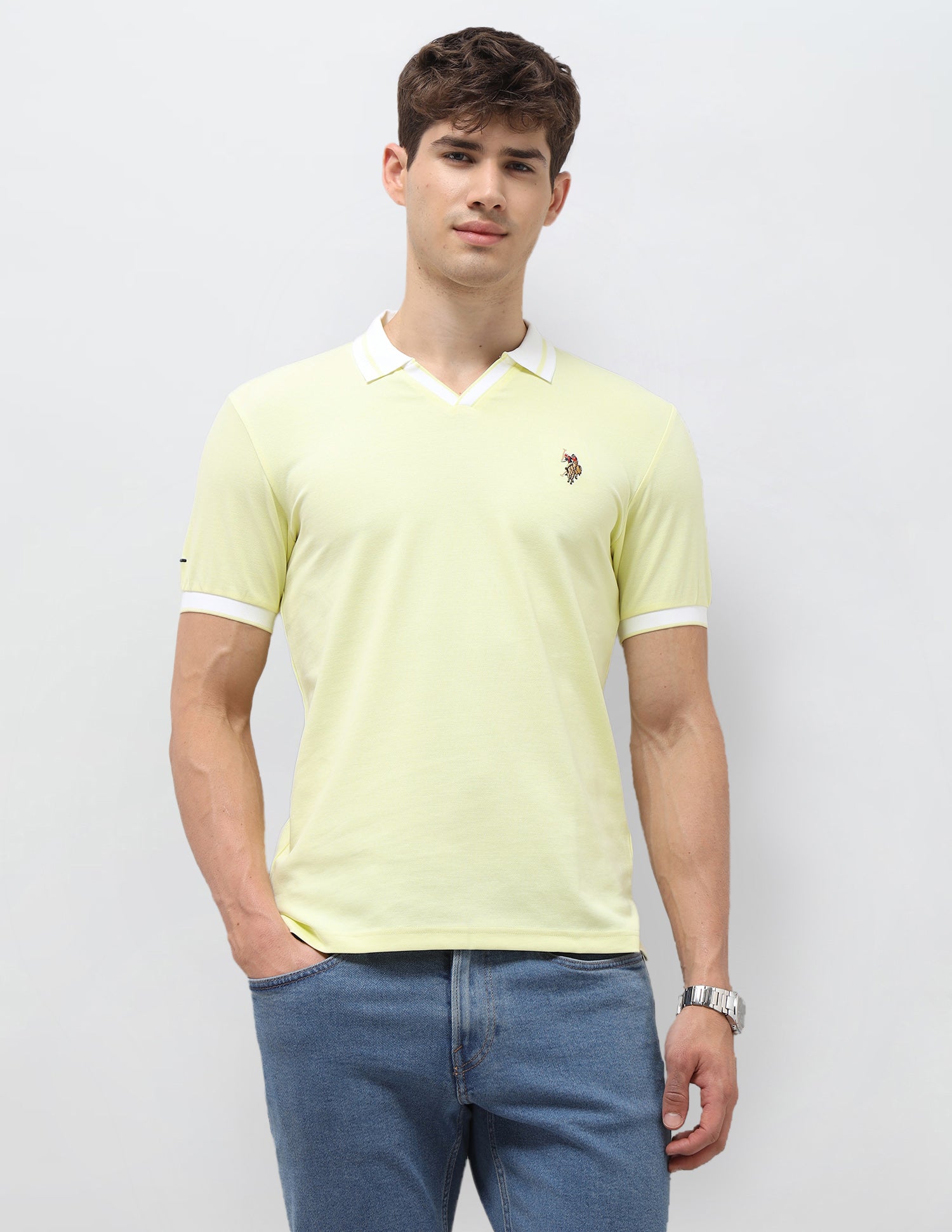 Solid Slim Fit Polo Shirt