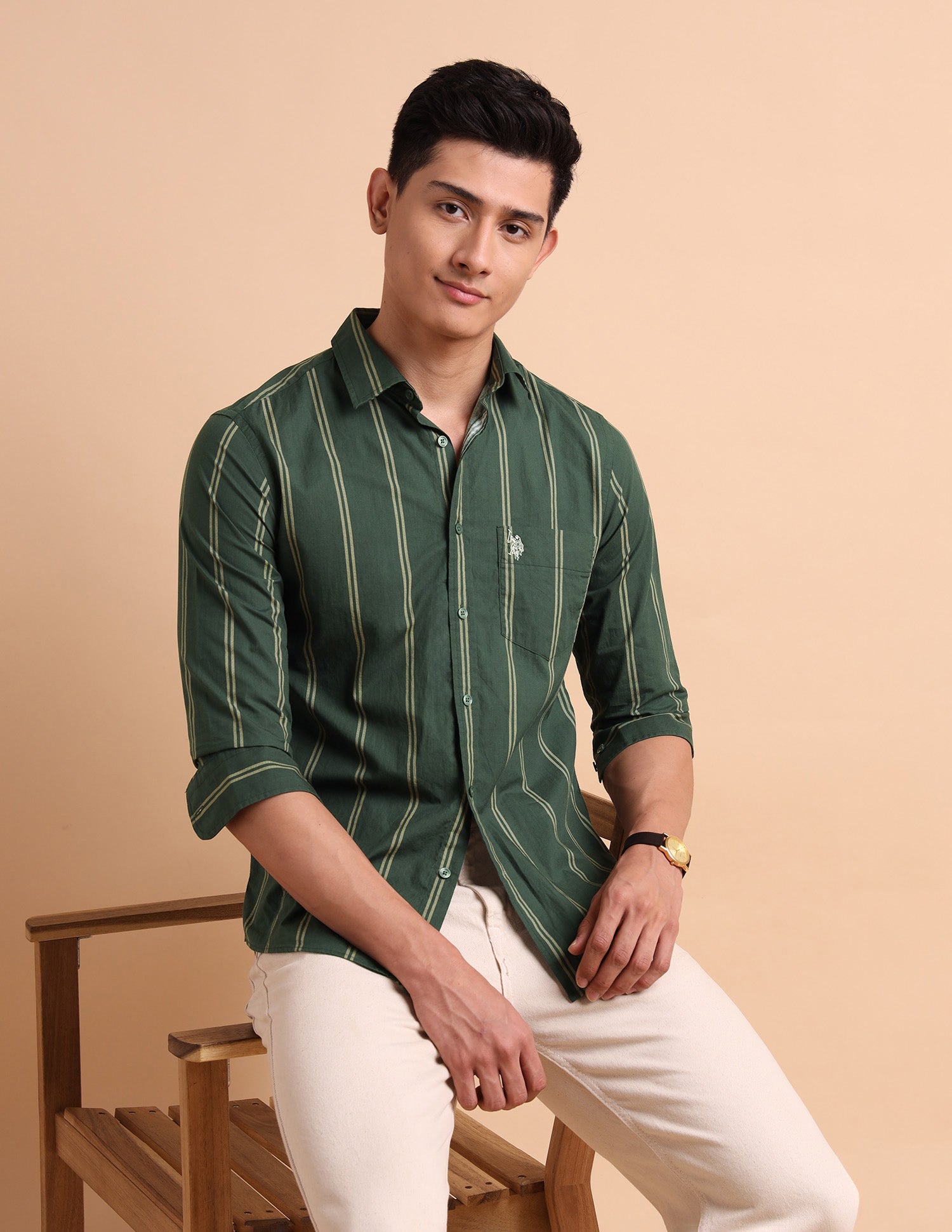 Vertical Striped Pure Cotton Shirt