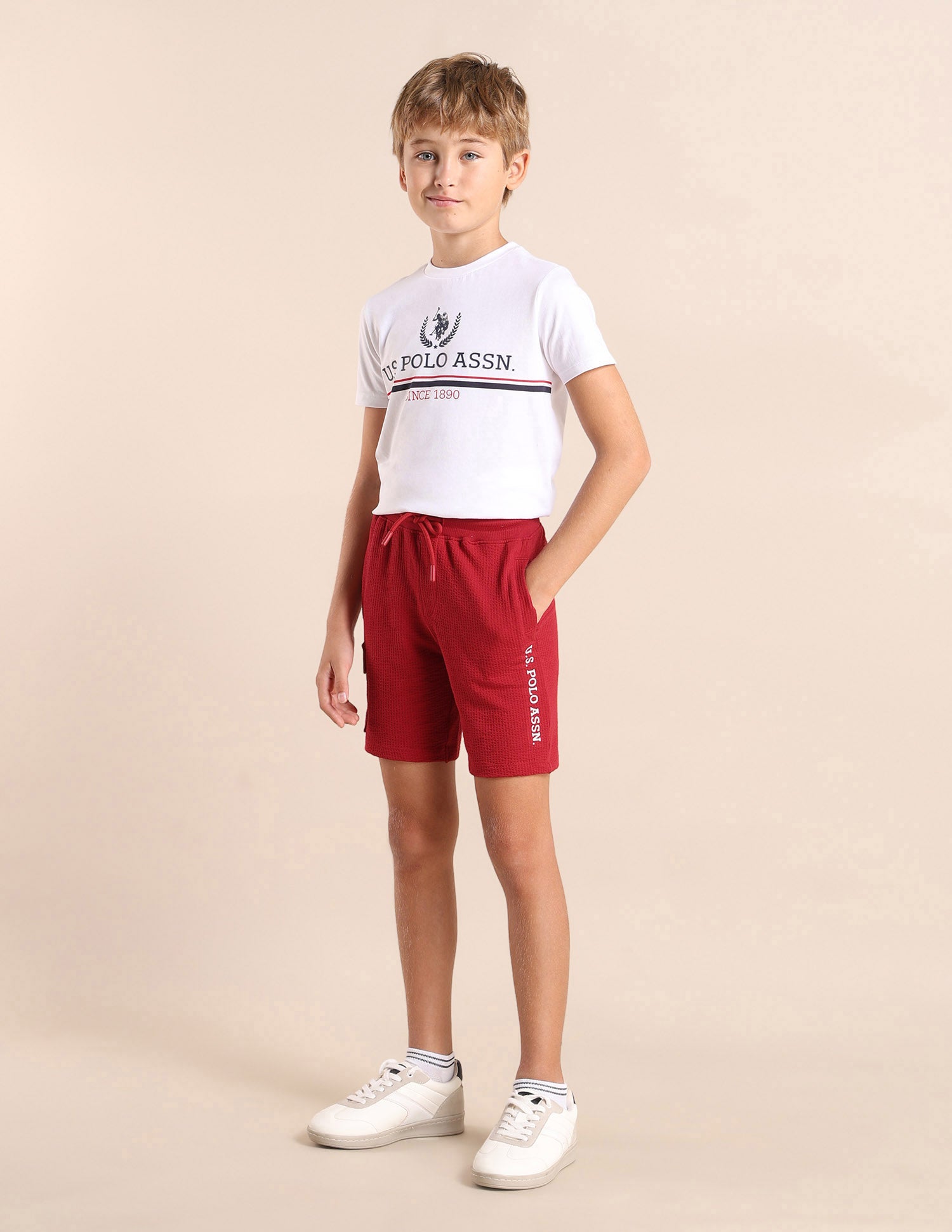 Boys Textured Shorts