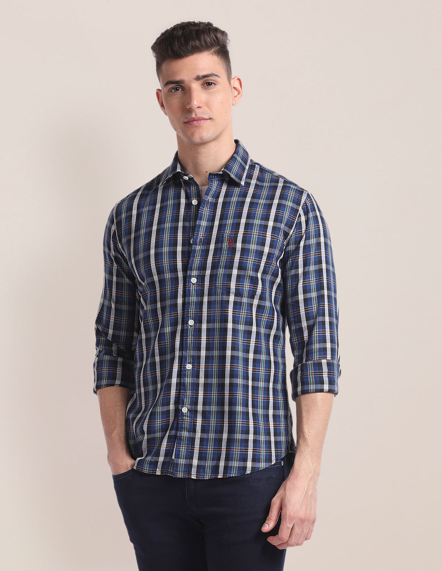 Premium Cotton Tartan Check Shirt – U.S. Polo Assn. India