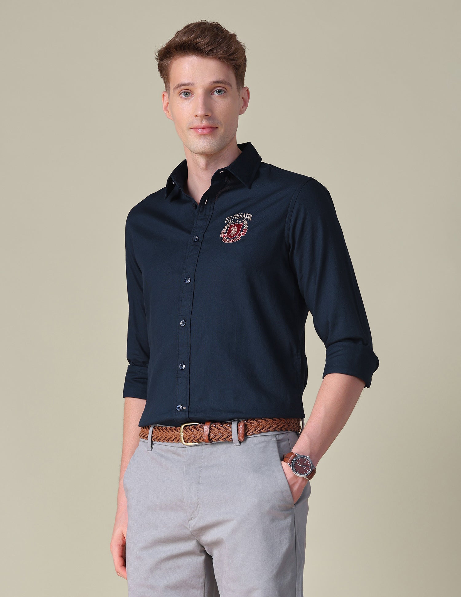 Dobby Tailored Fit Shirt