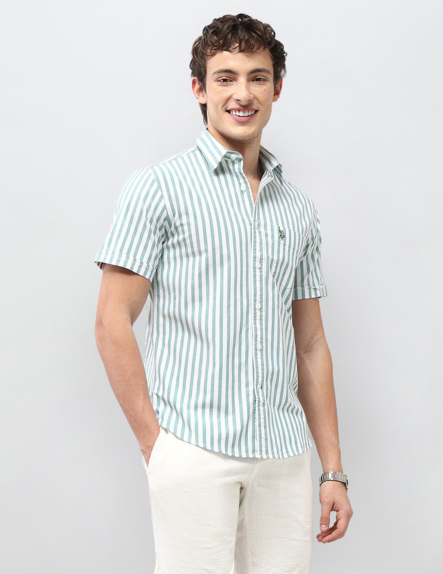 New Port Marina Vertical Striped Shirt