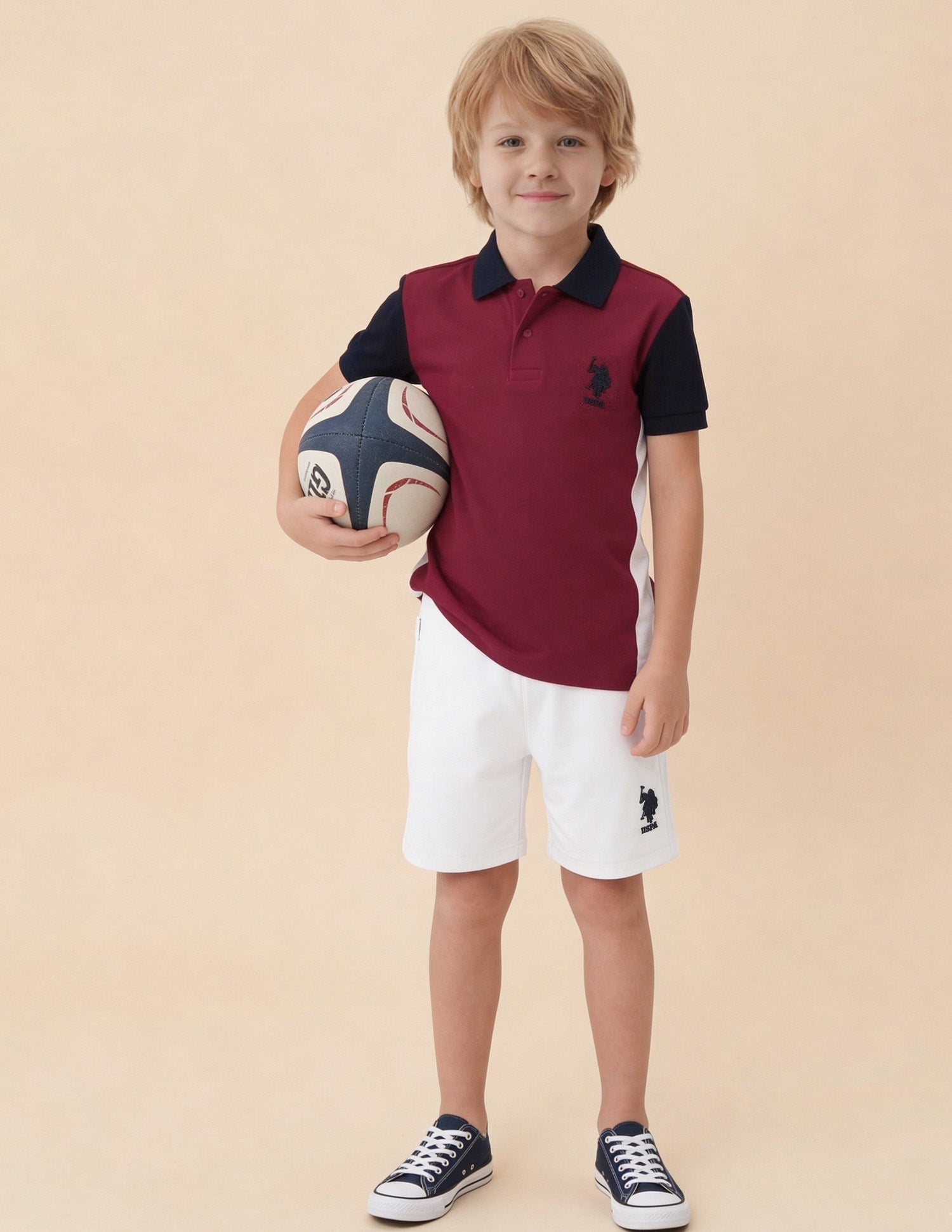 Colour Blocked Regular Fit Polo Shirt