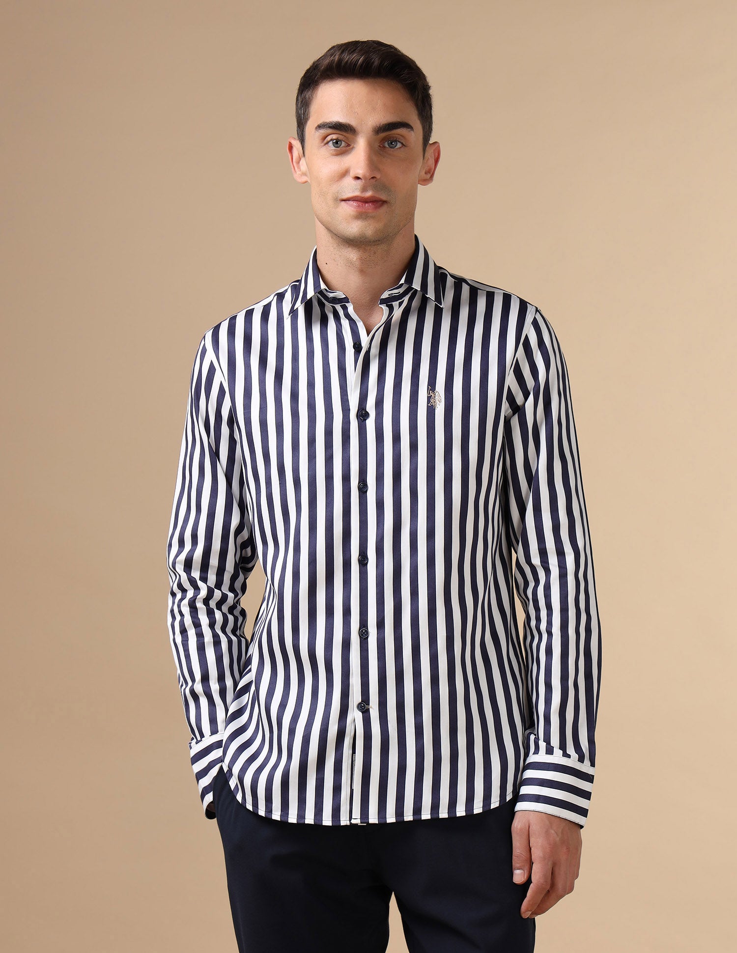 Vertical Striped Pure Cotton Shirt
