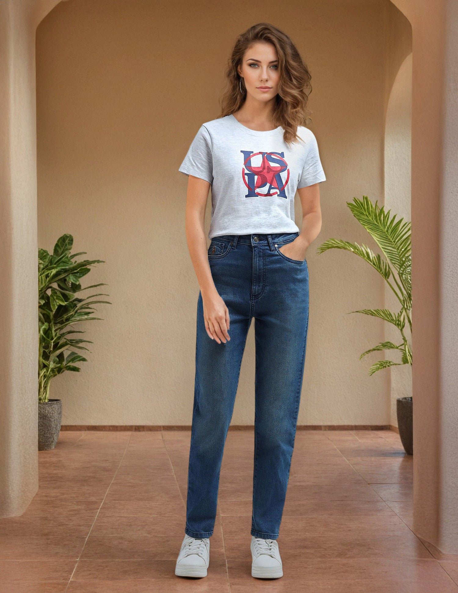 High Rise Mom Fit Jeans