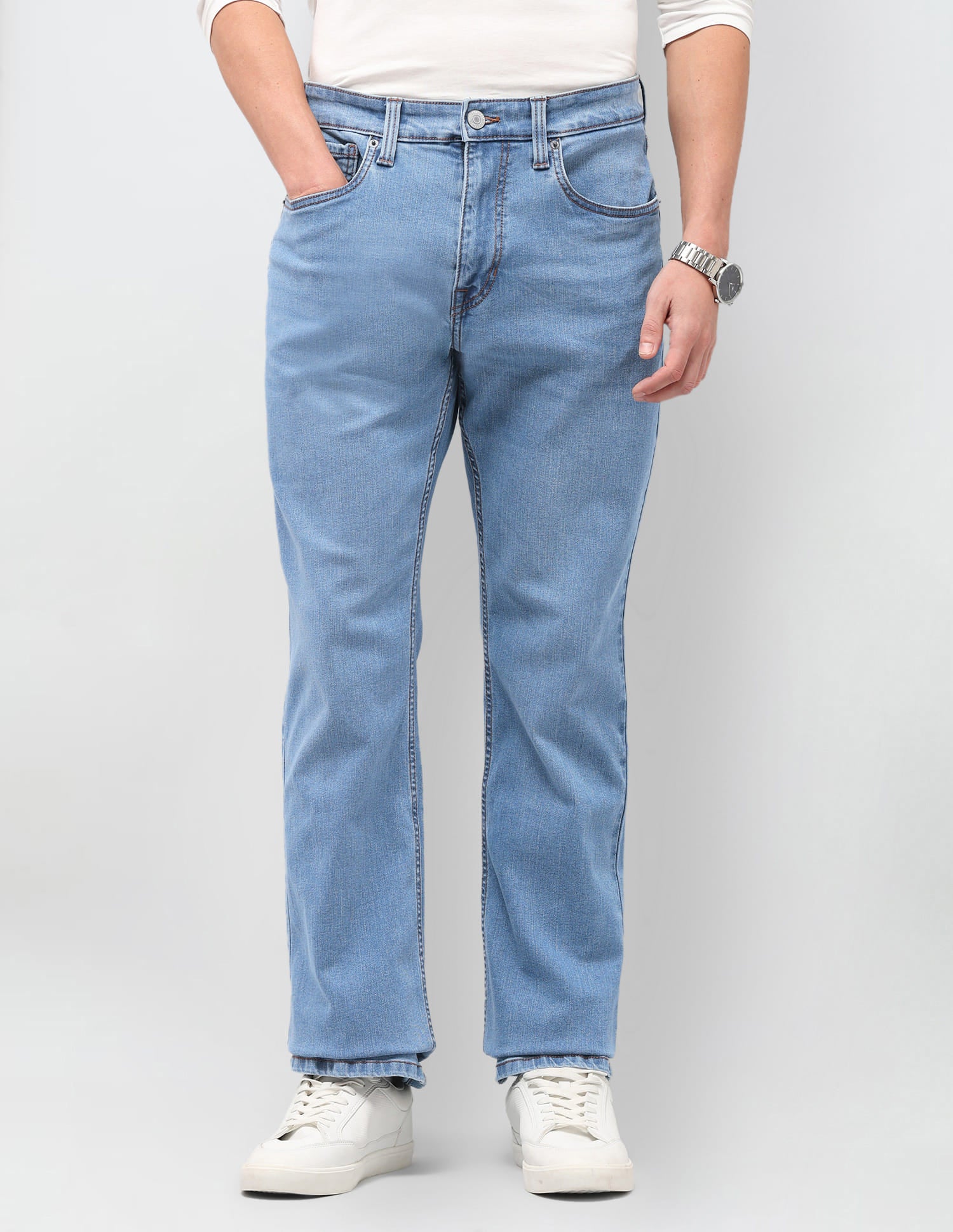 Solid Bootcut Jeans Blue - U.S. Polo Assn. India | Large