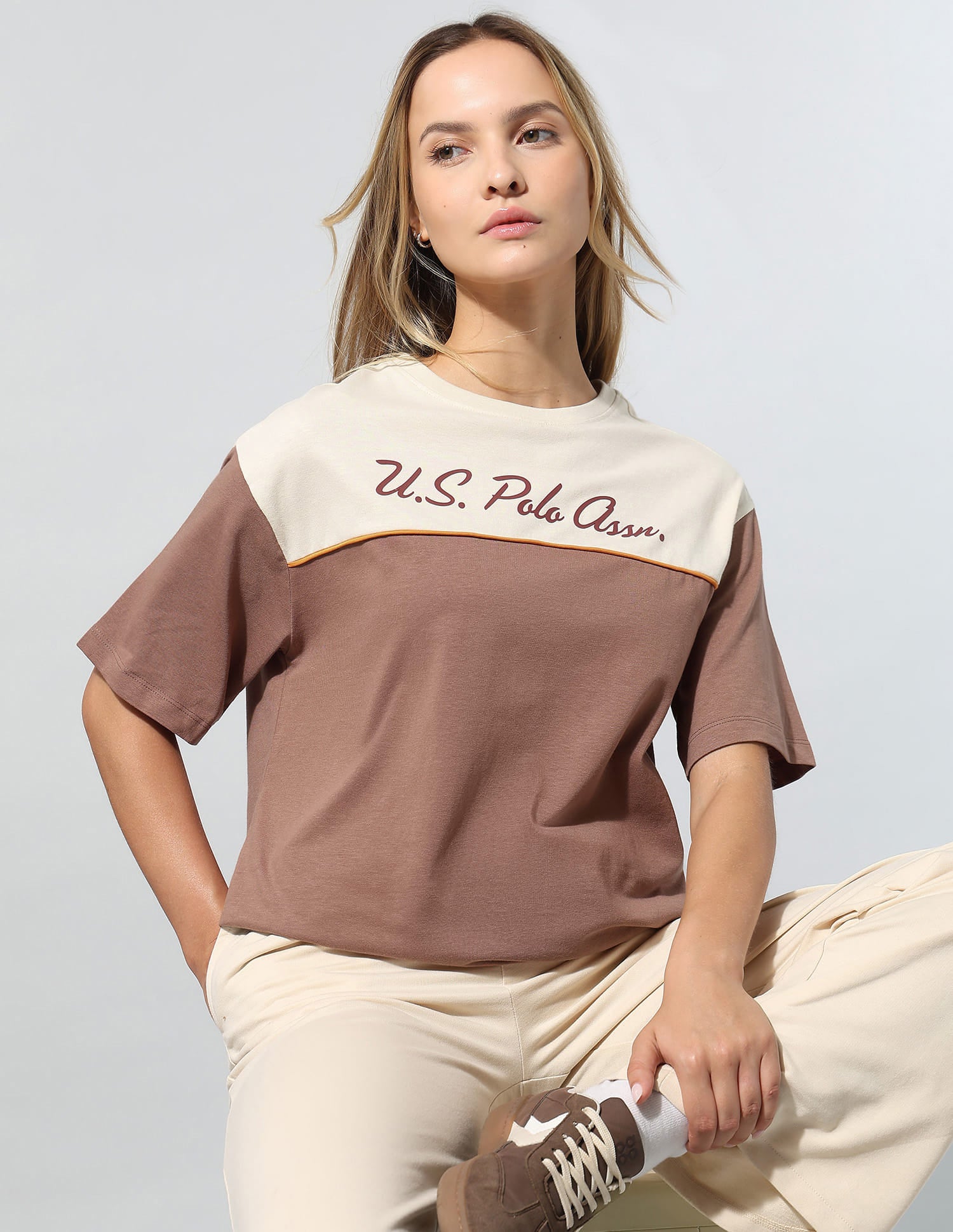 Colourblocked Relaxed T-Shirt