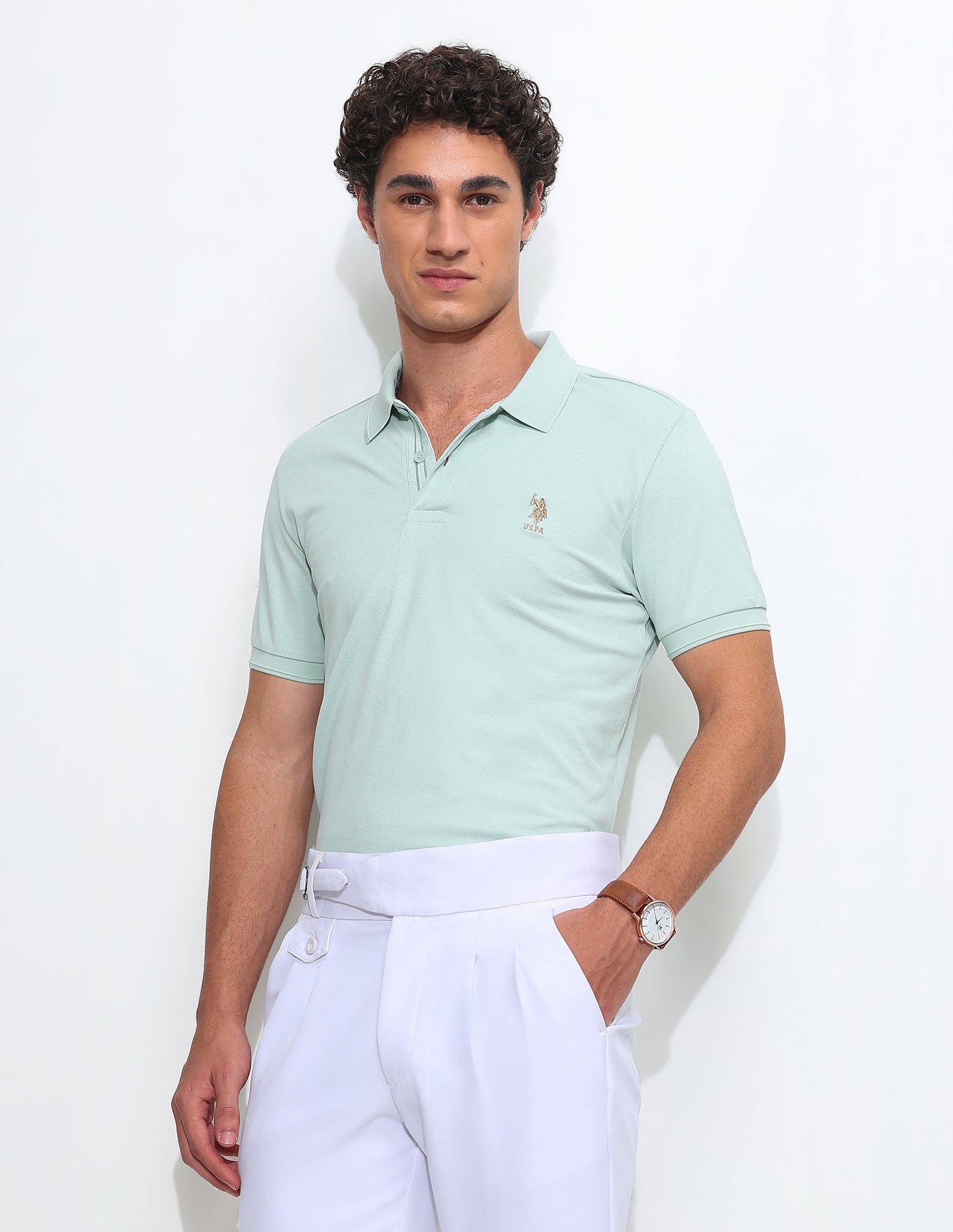 Solid Slim Fit Polo Shirt