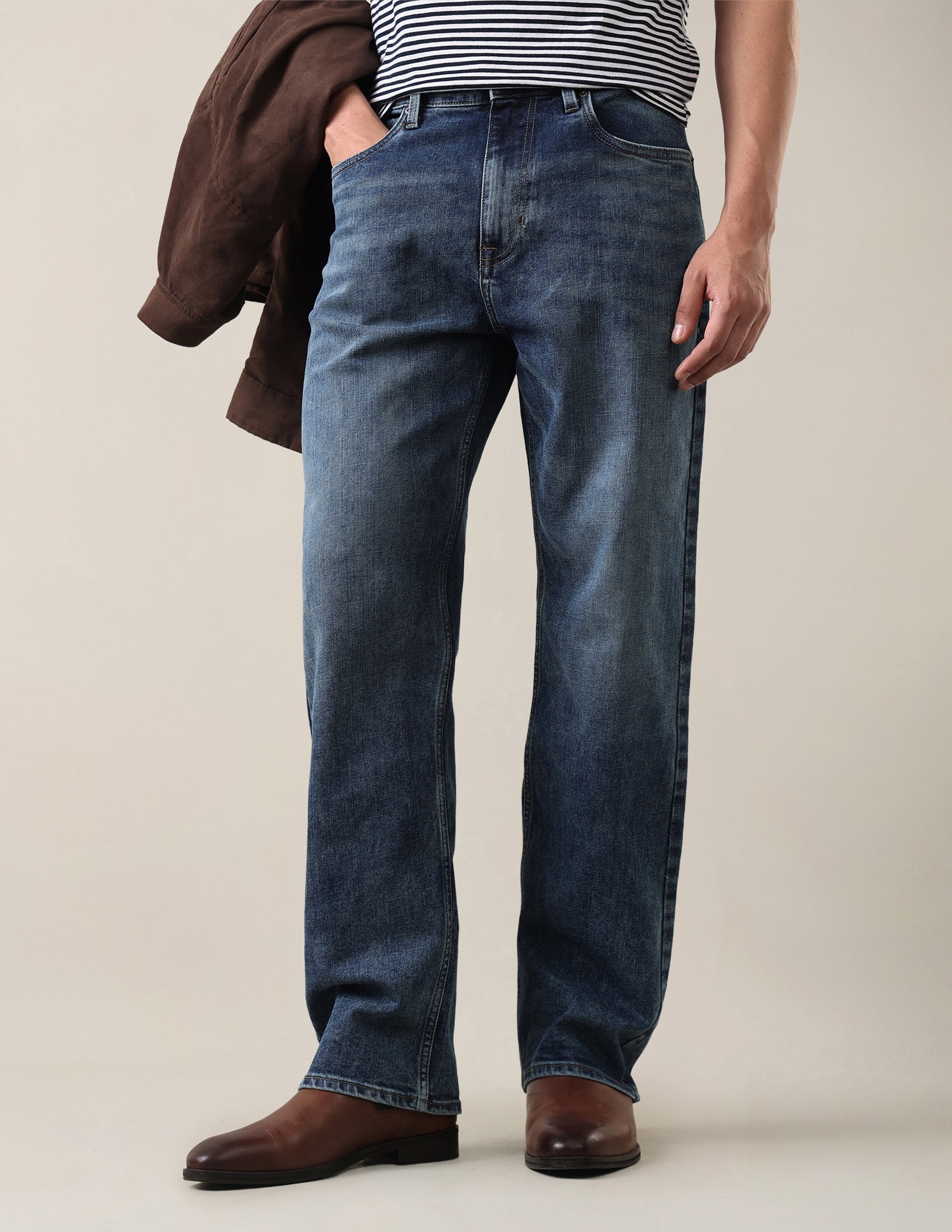 Logan Loose Straight Fit Blue Jeans Indigo - U.S. Polo Assn. India | Large