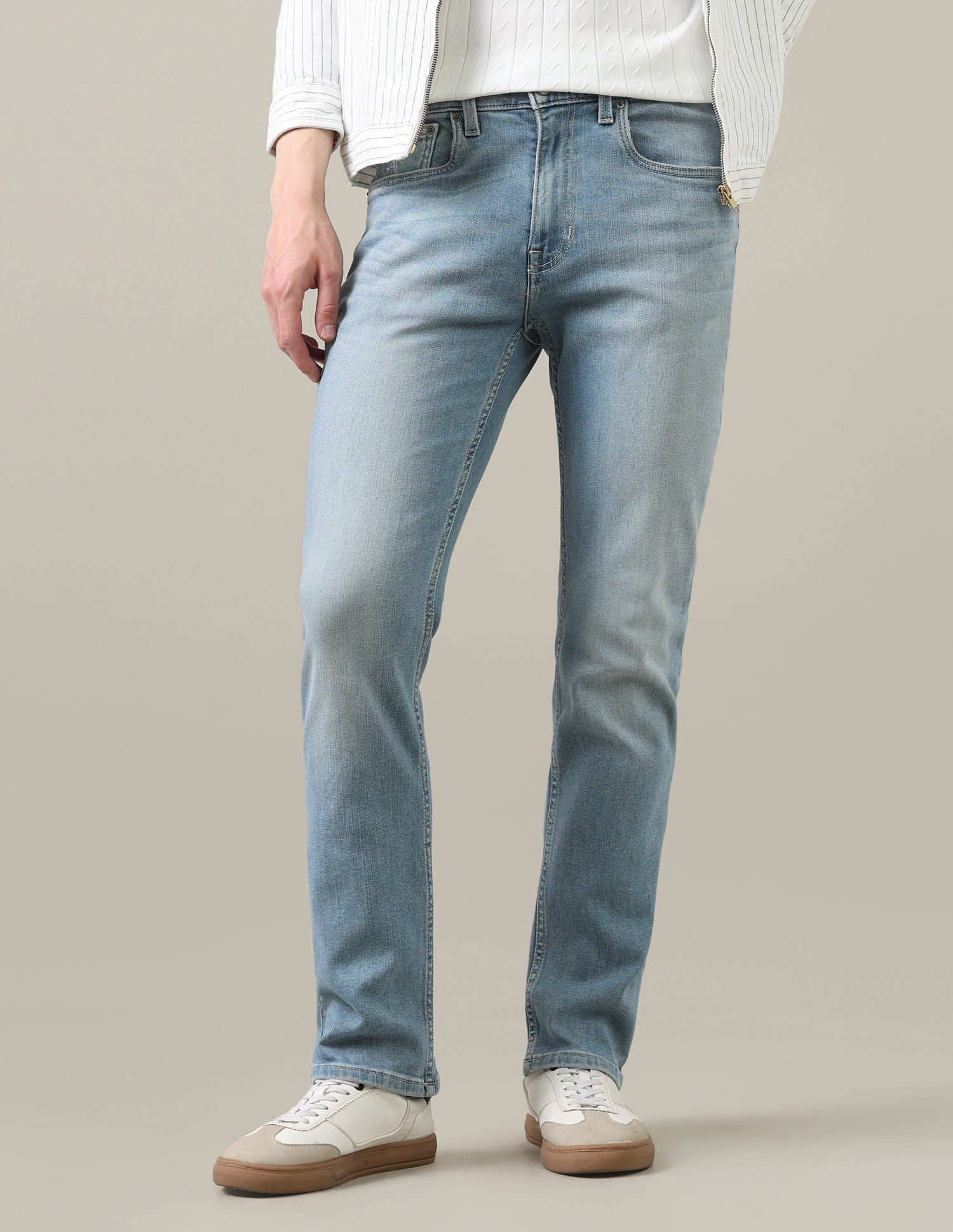 Harold Slim Straight Fit Blue Jeans Blue - U.S. Polo Assn. India | Large