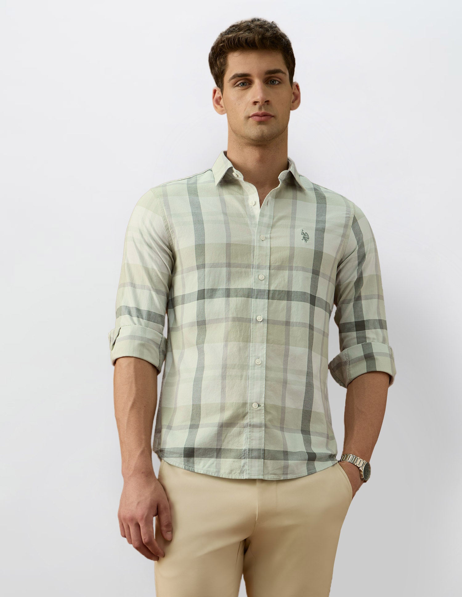 Plaid Checked Equestrian Aisle Theater Shirt