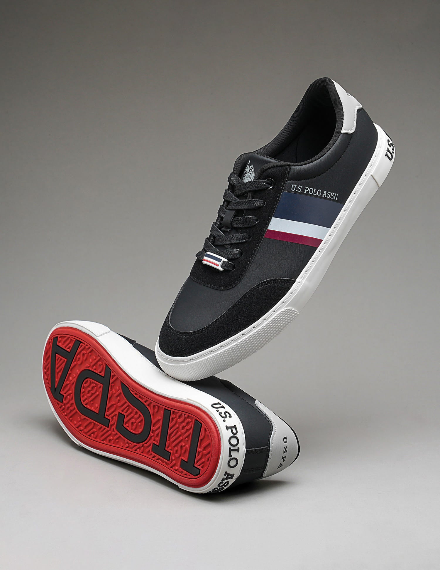 Men Krister 4.0 Colourblocked Sneakers Black - U.S. Polo Assn. India | Large