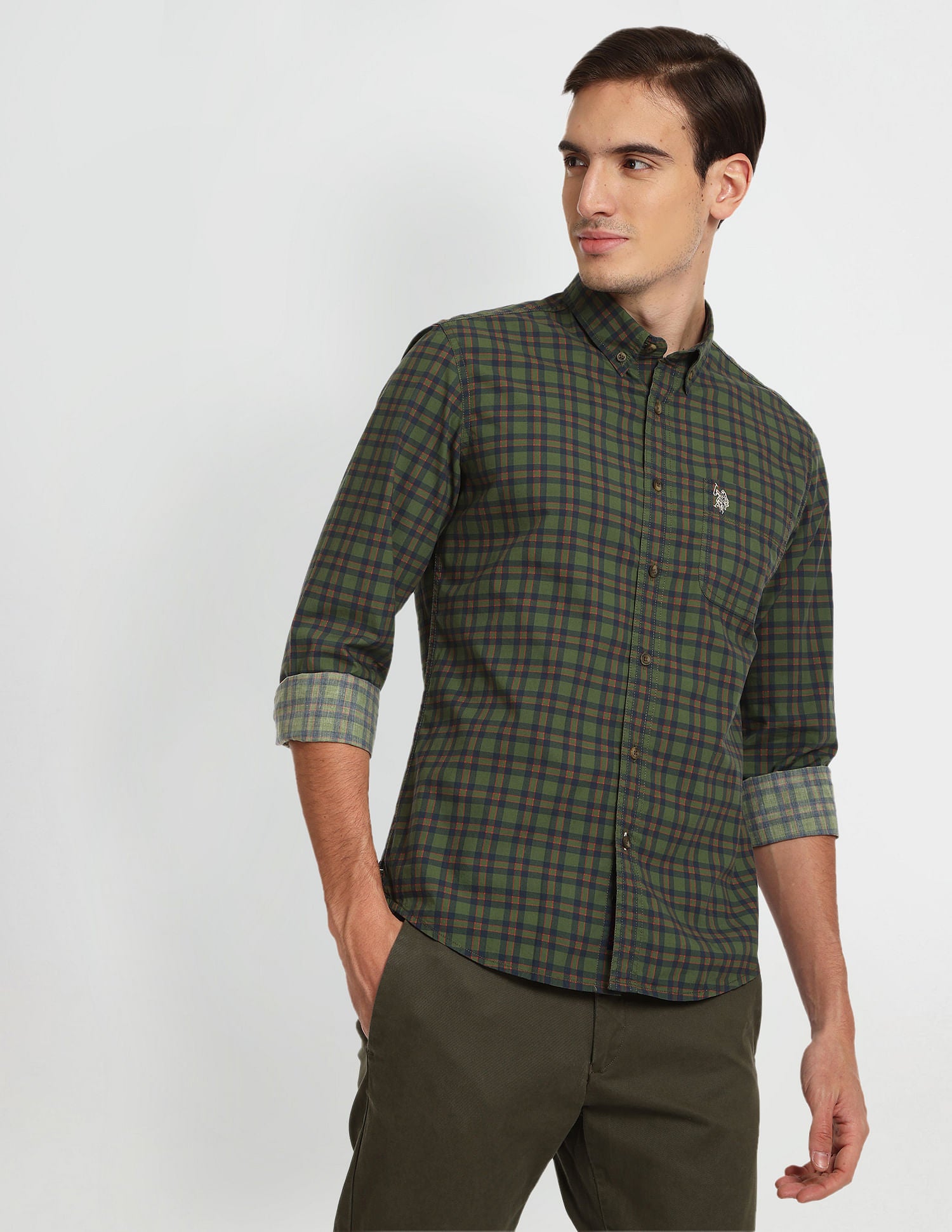 Herringbone Check Shirt – U.S. Polo Assn. India