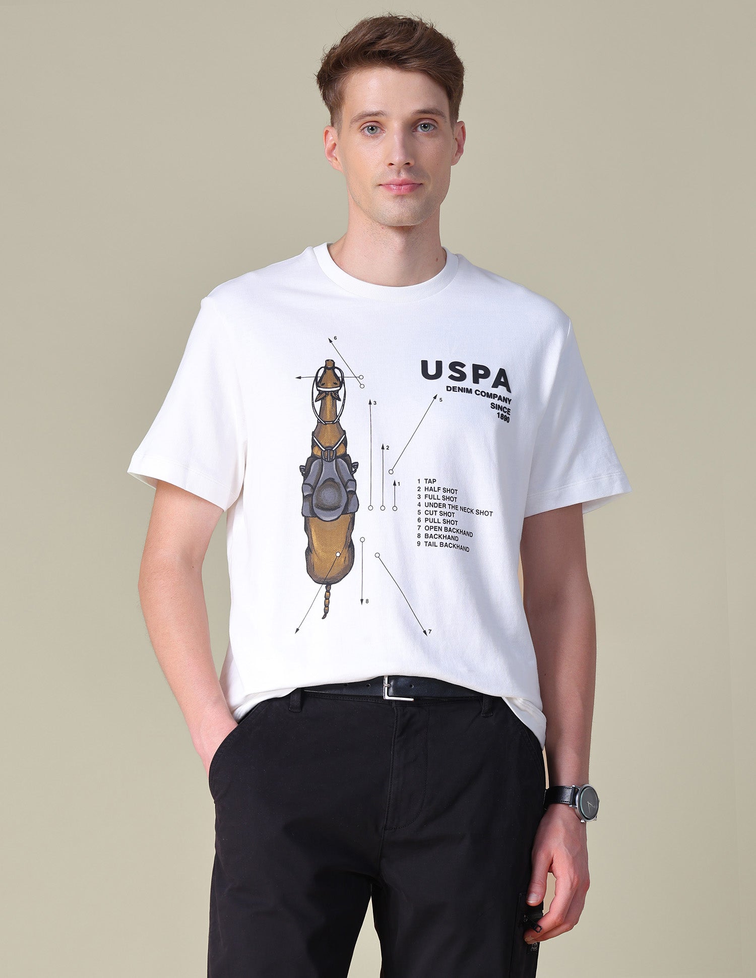 Graphic Brand Printed Relaxed Fit T-Shirt