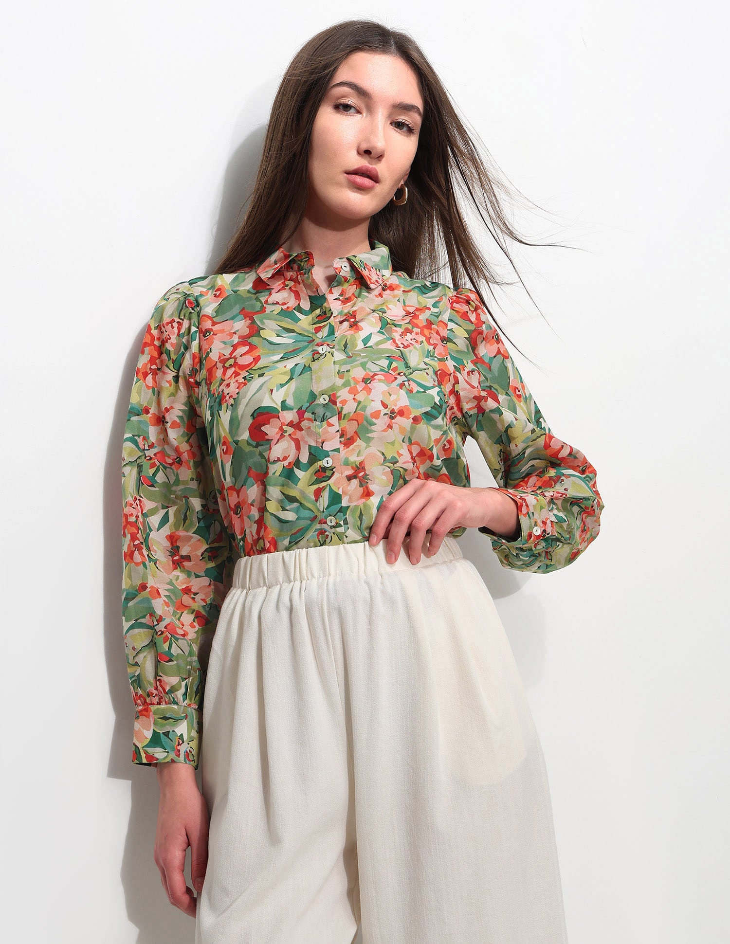 Regular Fit Abstract Printed Shirt