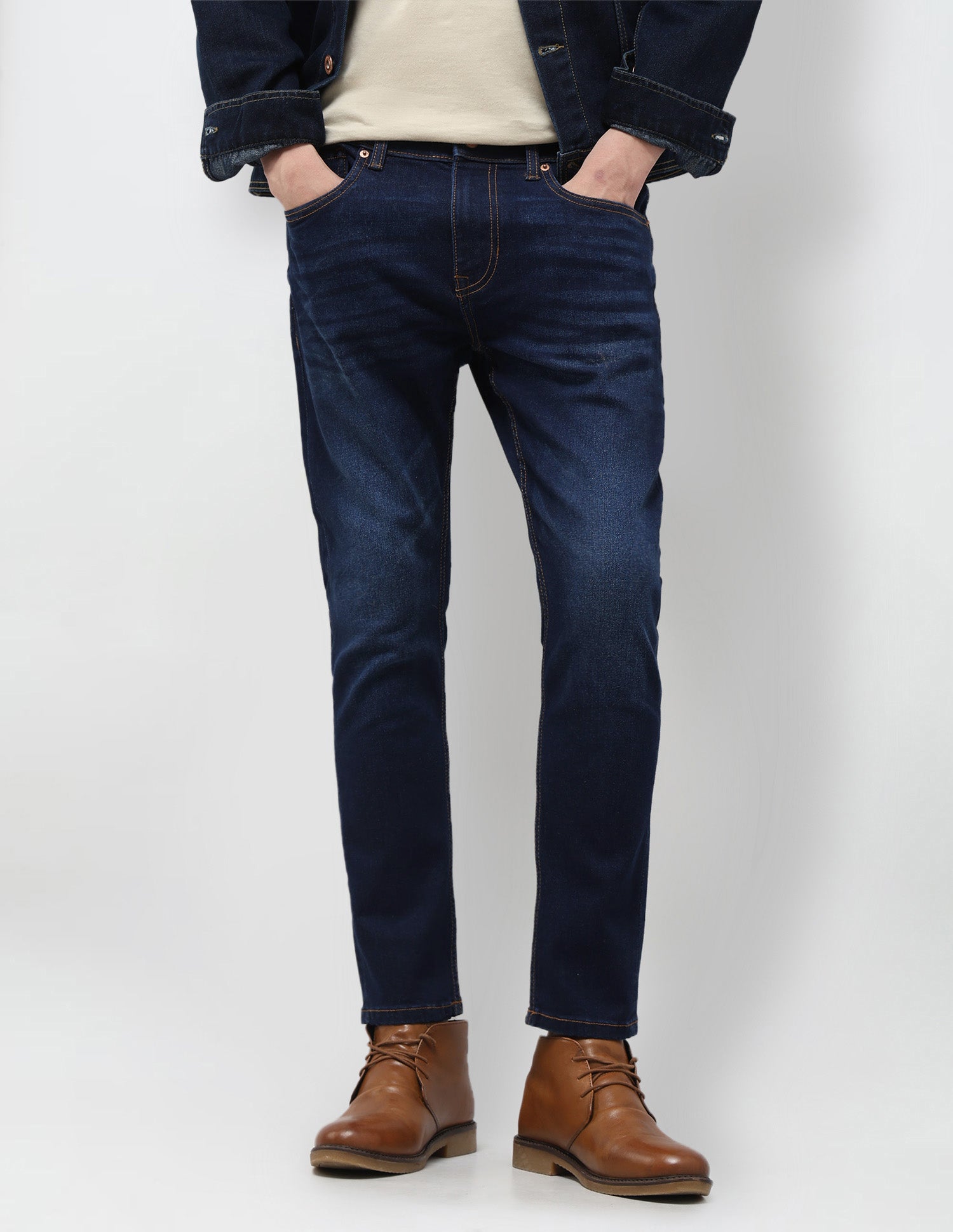 Henry Tapered Fit Blue Jeans Dark Indigo - U.S. Polo Assn. India | Large