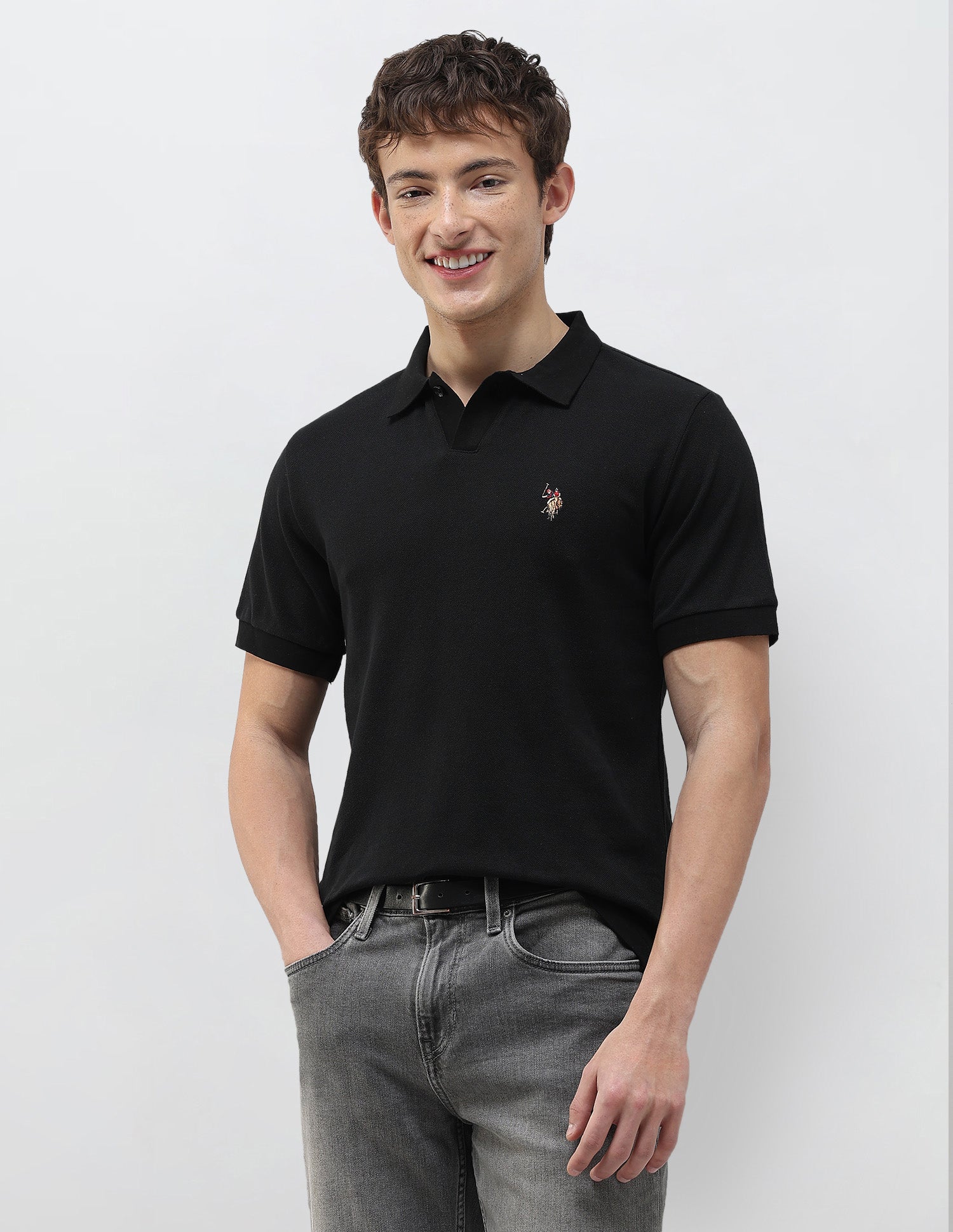 Solid Slim Fit Polo Shirt