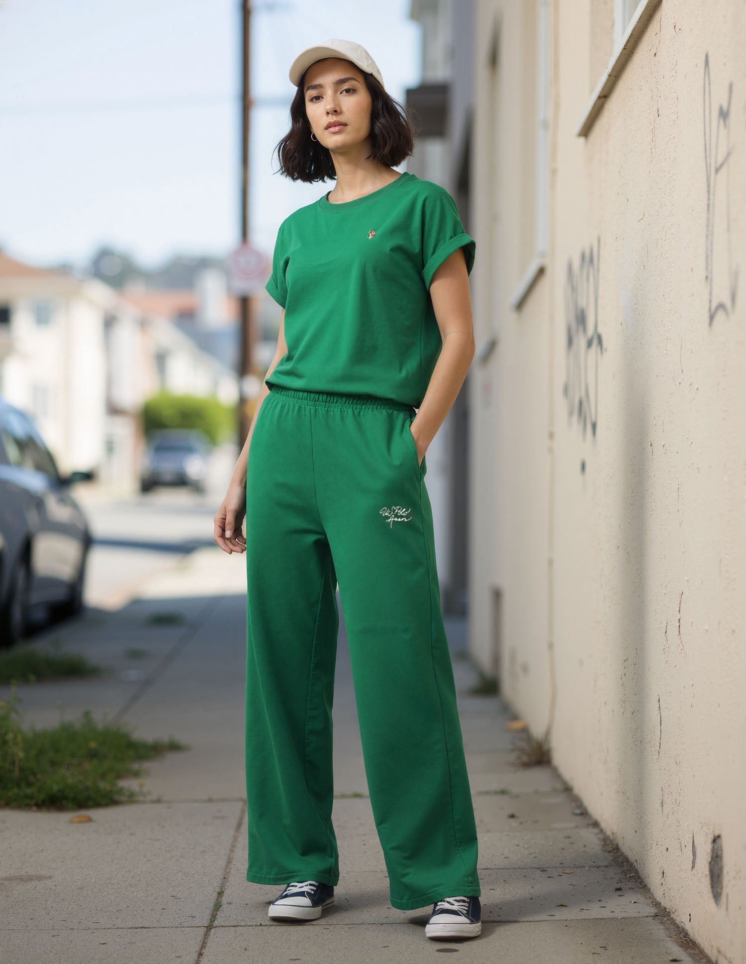 Wide Leg Fit Lounge Trousers