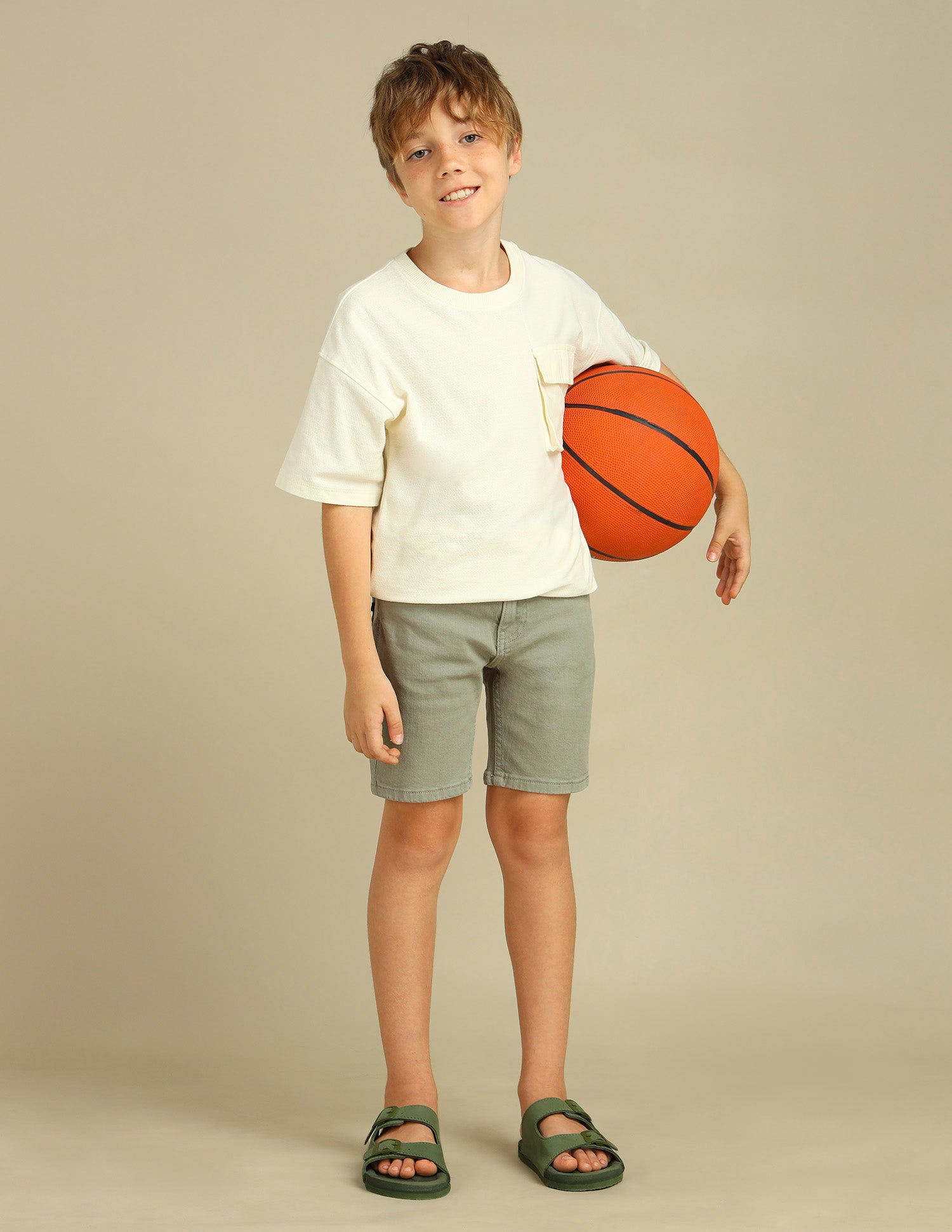 Boys Regular Fit Denim Shorts