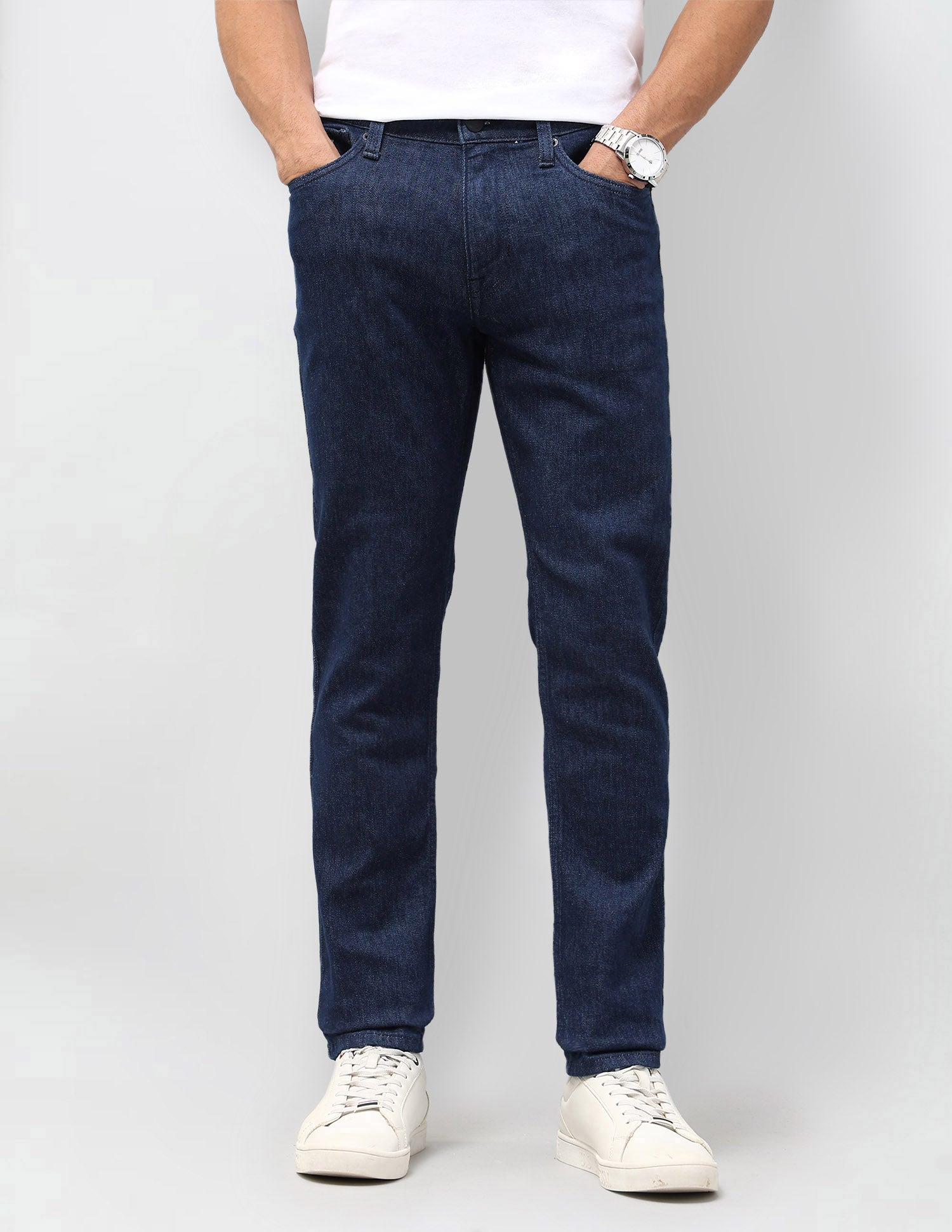 Brandon Slim Tapered Fit Blue Jeans