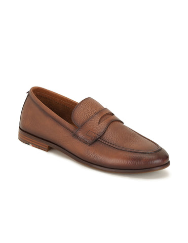 Buy Men Valox Textured Loafers Brown|U.S. Polo Assn. India