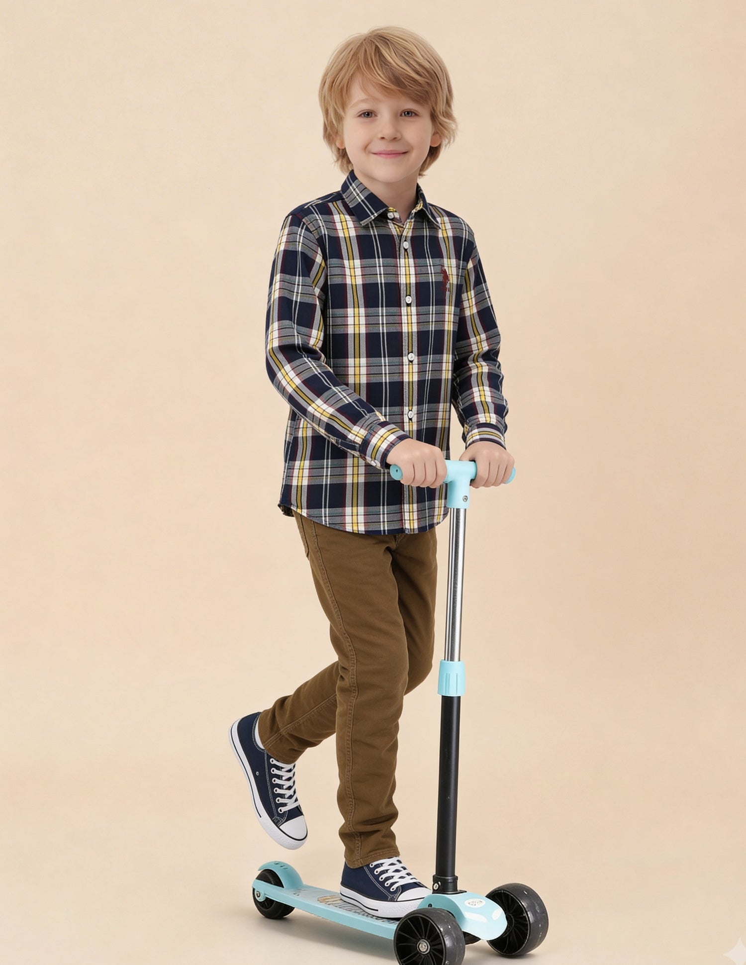 Plaid Checked Regular Fit Shirt