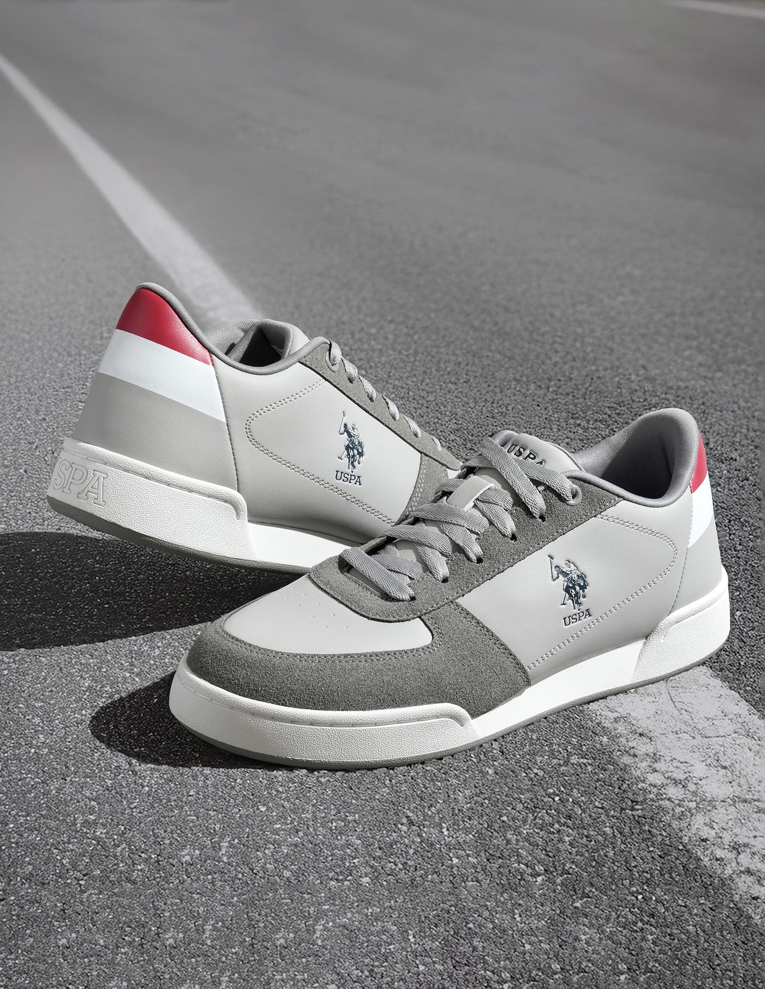Joel Colourblocked Sneakers Grey - U.S. Polo Assn. India | Large