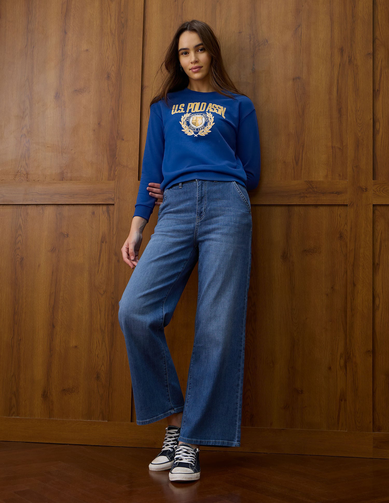 High Rise Wide Leg Fit Jeans