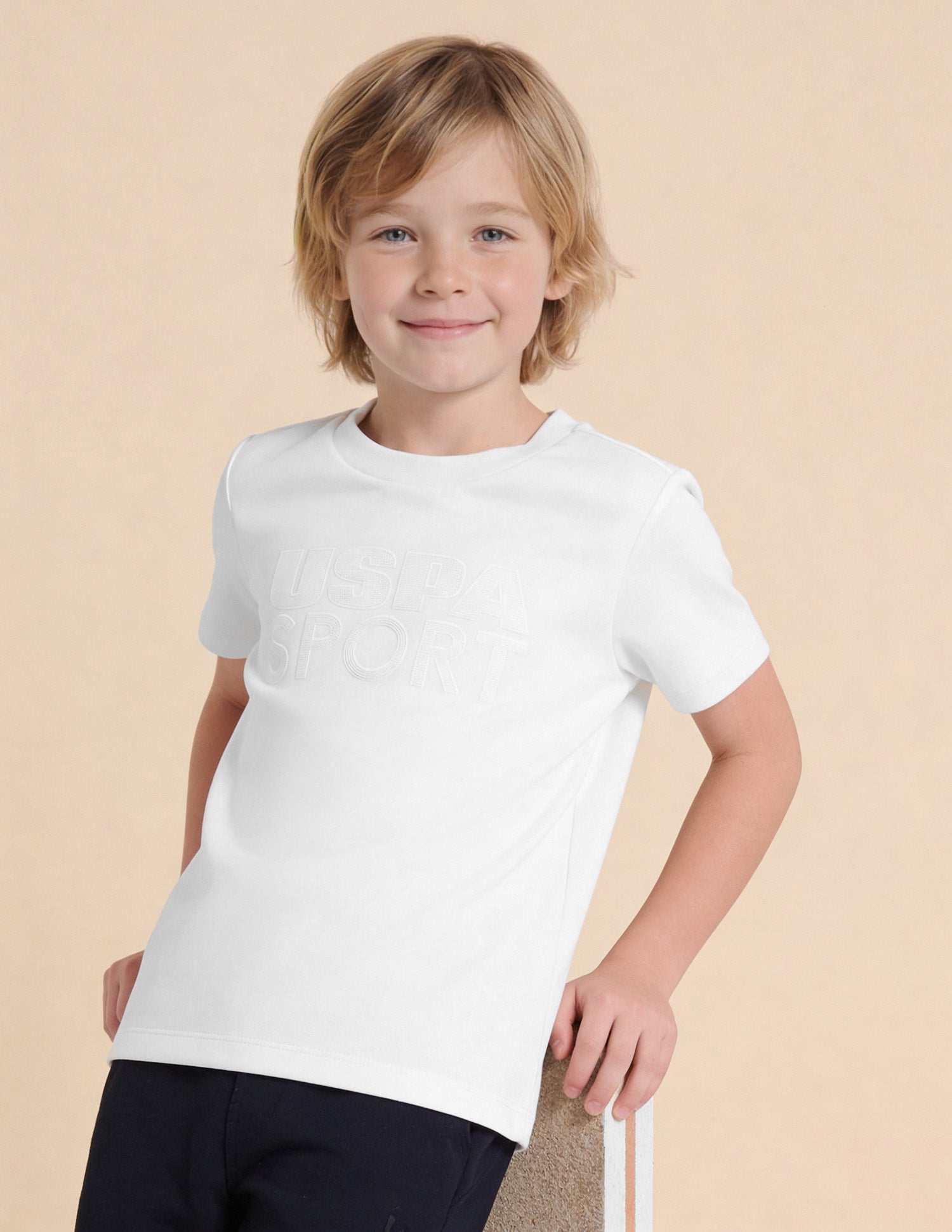 Brand Embellished Regular Fit T-Shirt