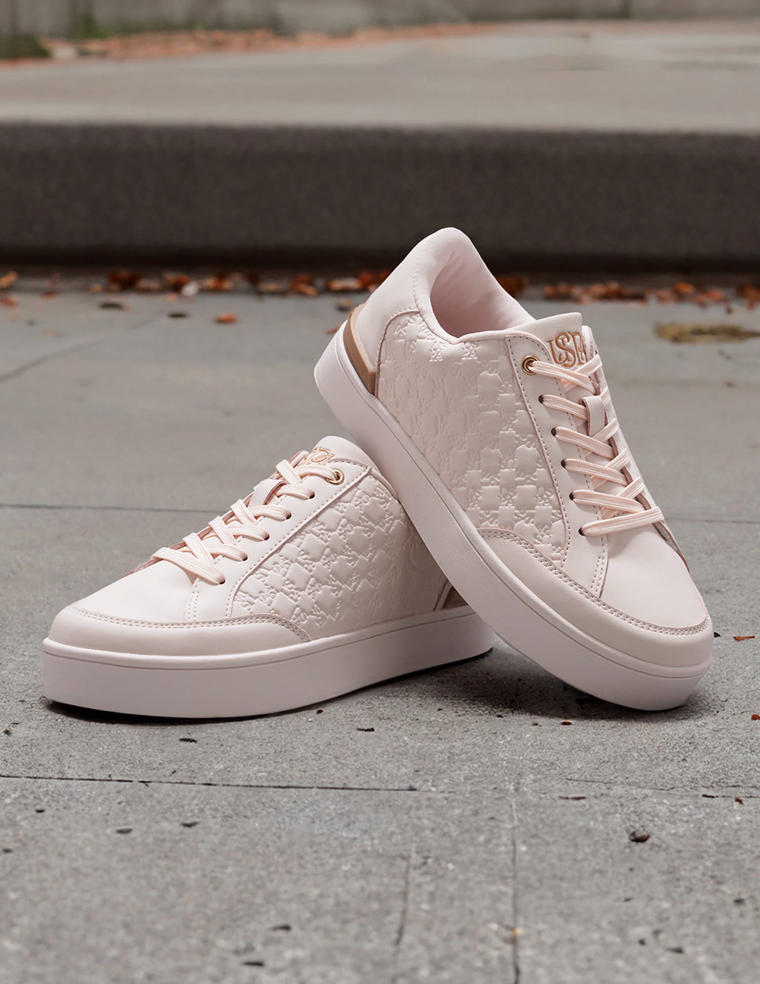 Women Debossed Branding Mila Sneakers Pink - U.S. Polo Assn. India | Large