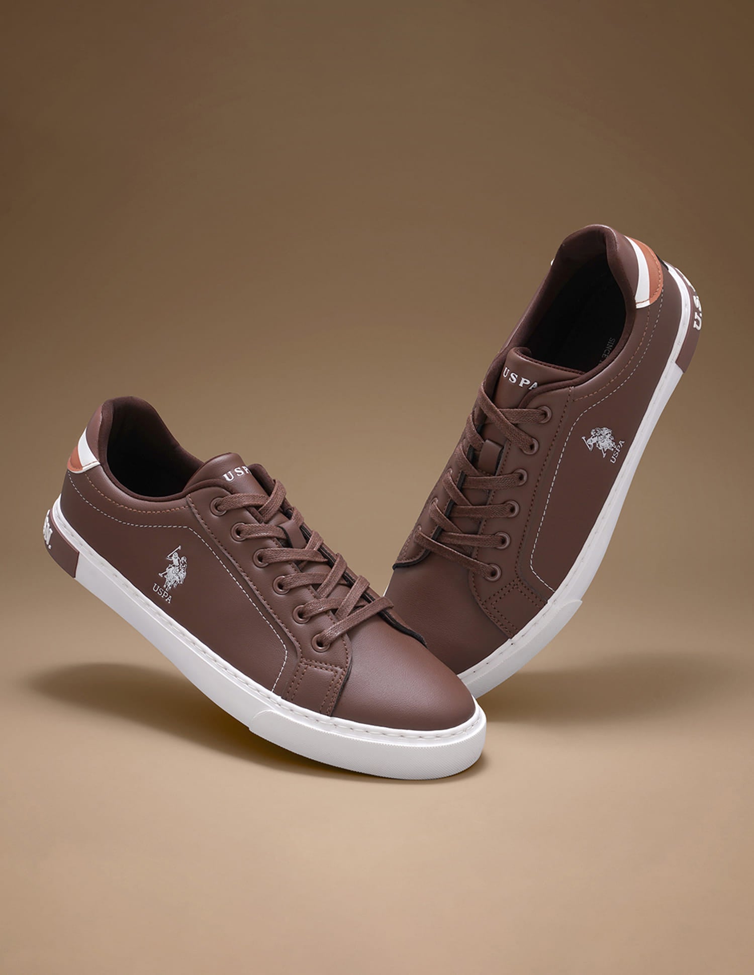 Men Solid Rojas 5.0 Sneakers Brown - U.S. Polo Assn. India | Large
