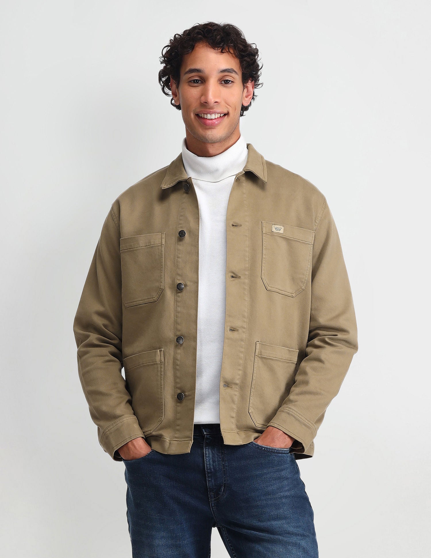 Pure Cotton Solid Jacket