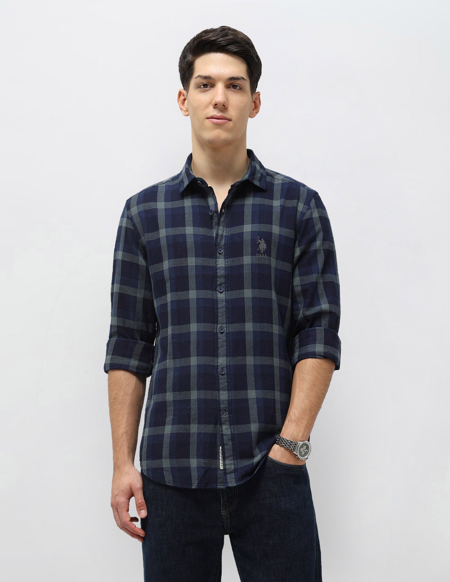 Tartan Checked Twill Shirt