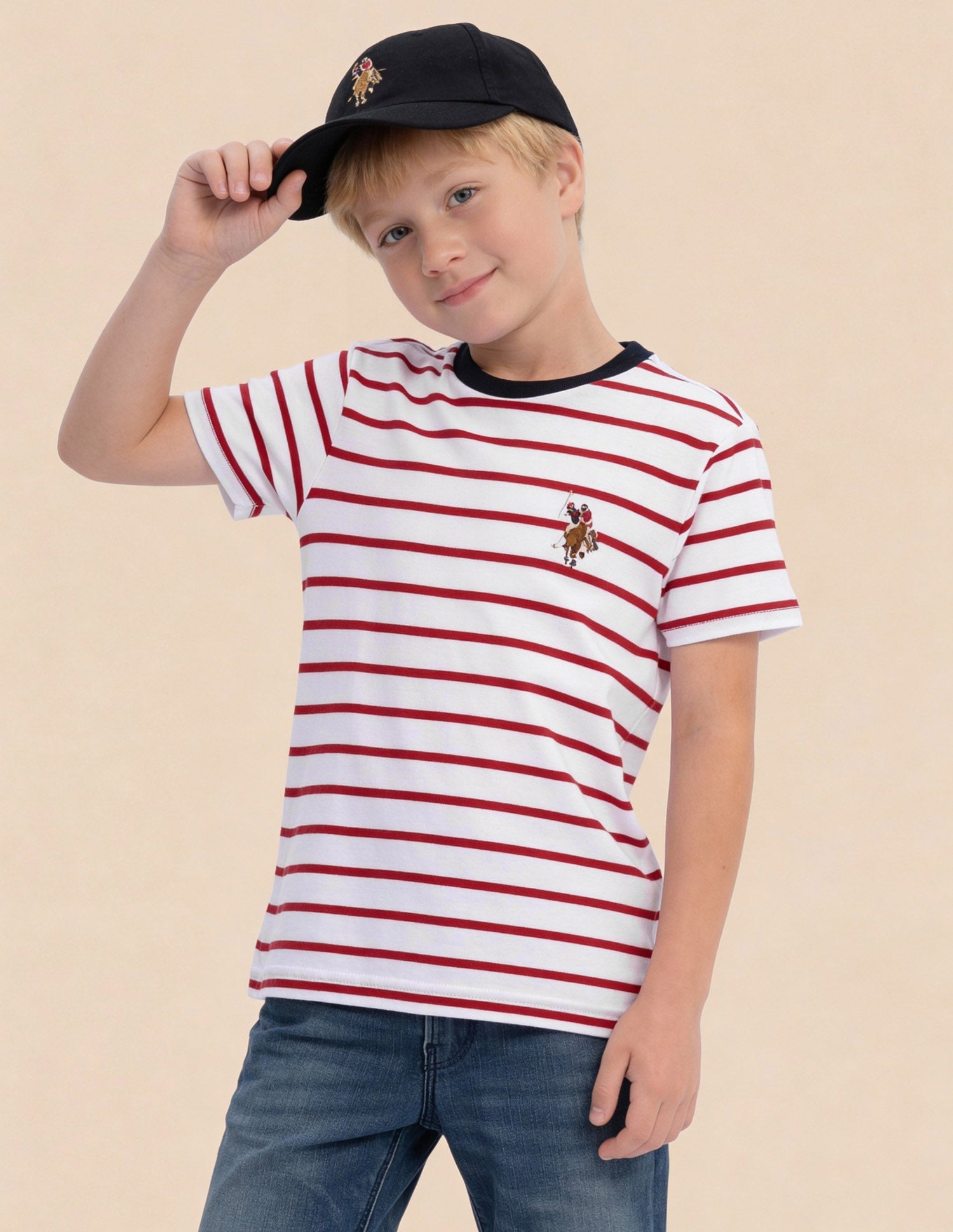 Boys Horizontal Striped T-Shirt